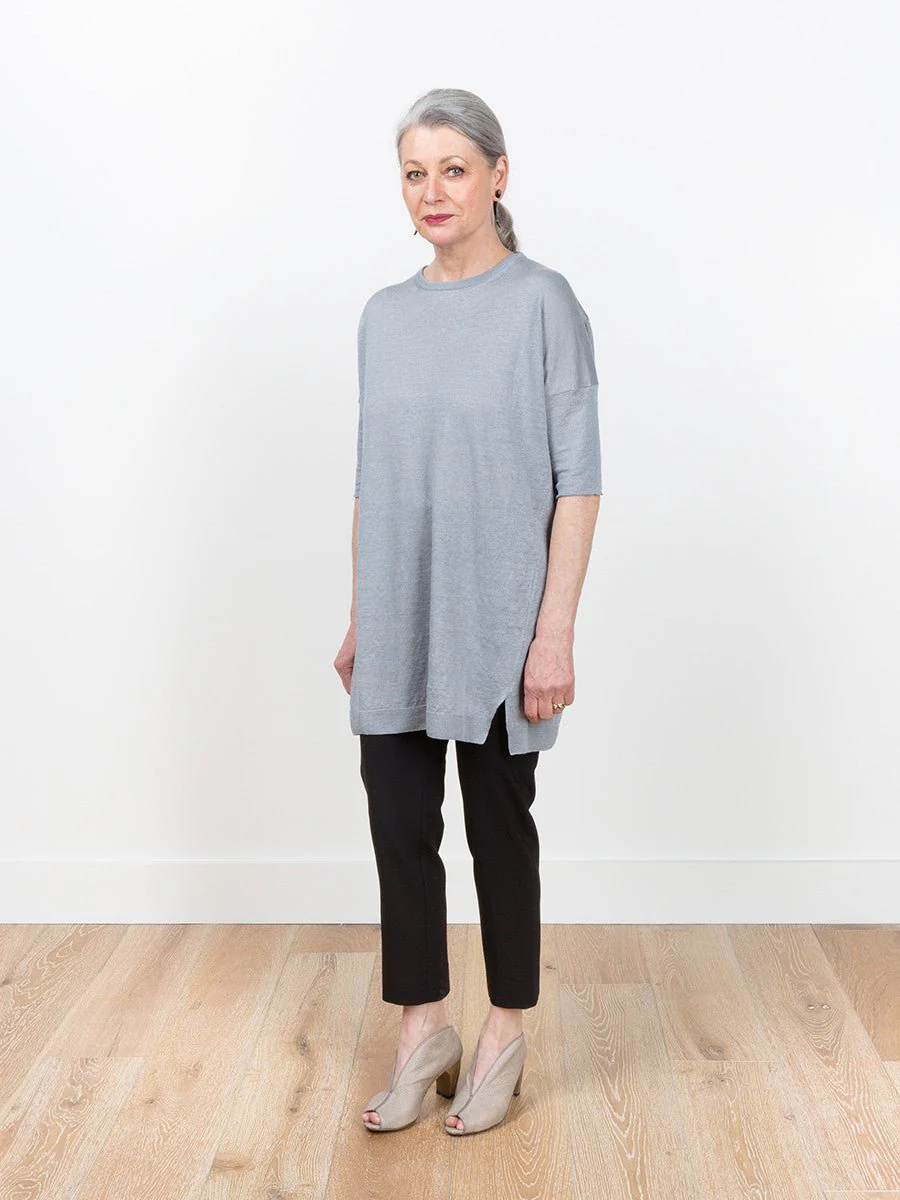 linen tunic sweater