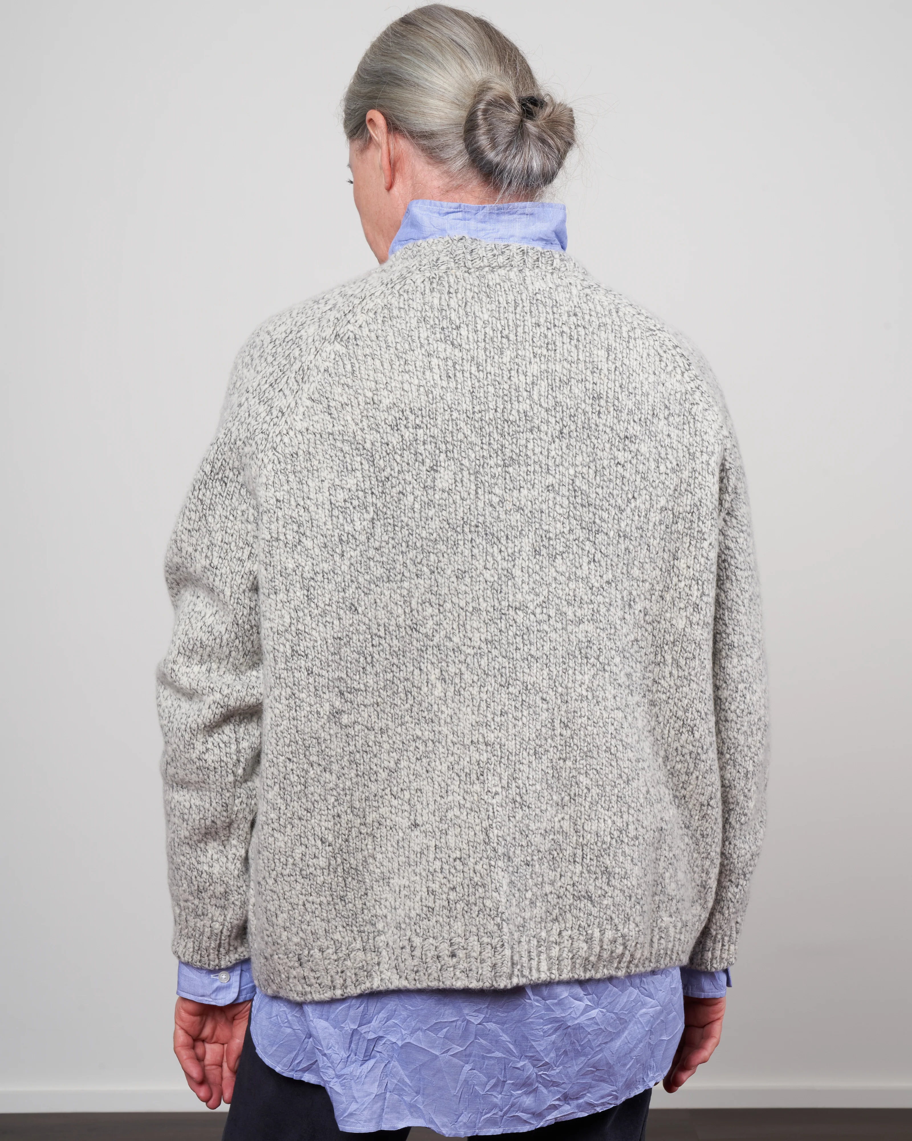 low gauge raglan pullover - white × black 91 - Image 4