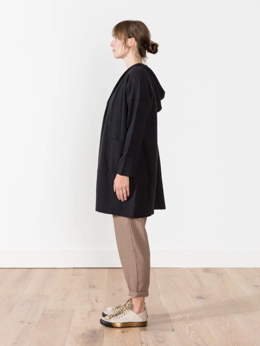 press wool hood coat - Image 2