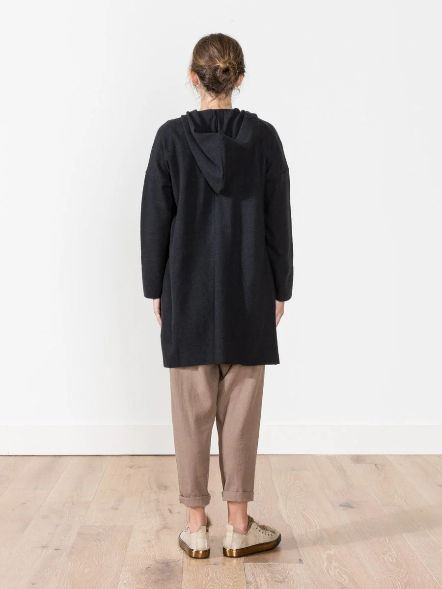 press wool hood coat - Image 3