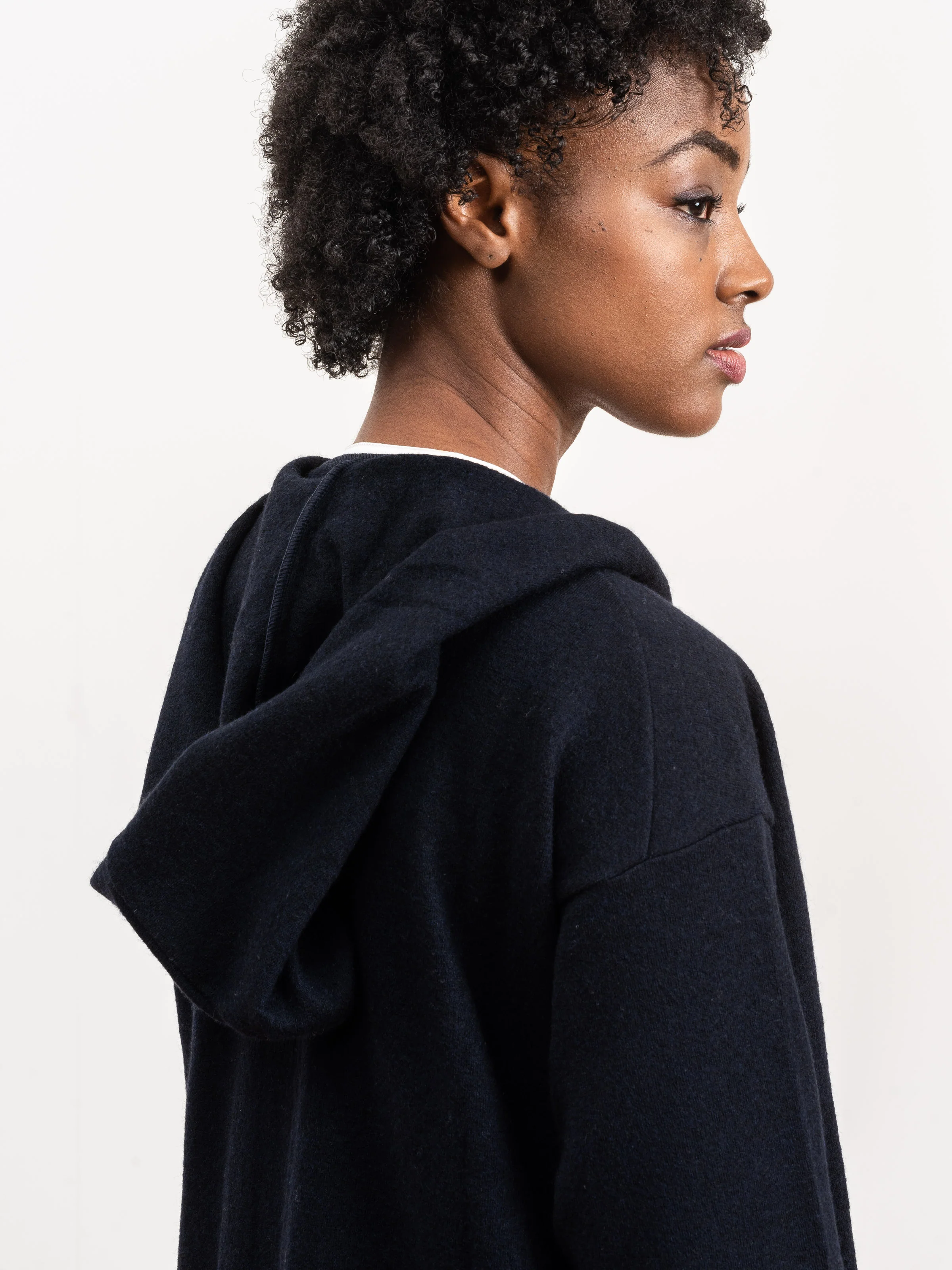 press wool hooded coat - Image 5