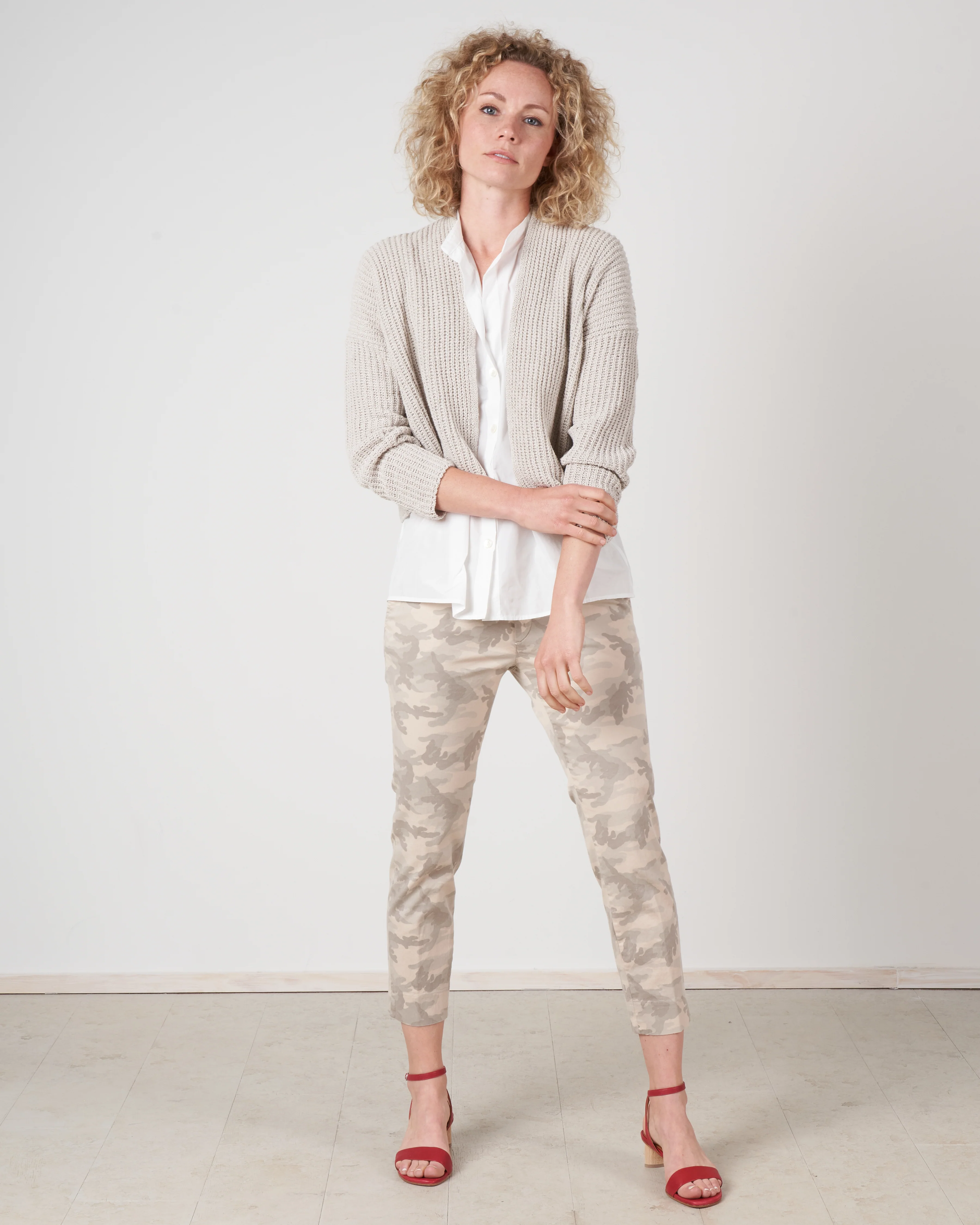 silk azi cardi - ecru - Image 4