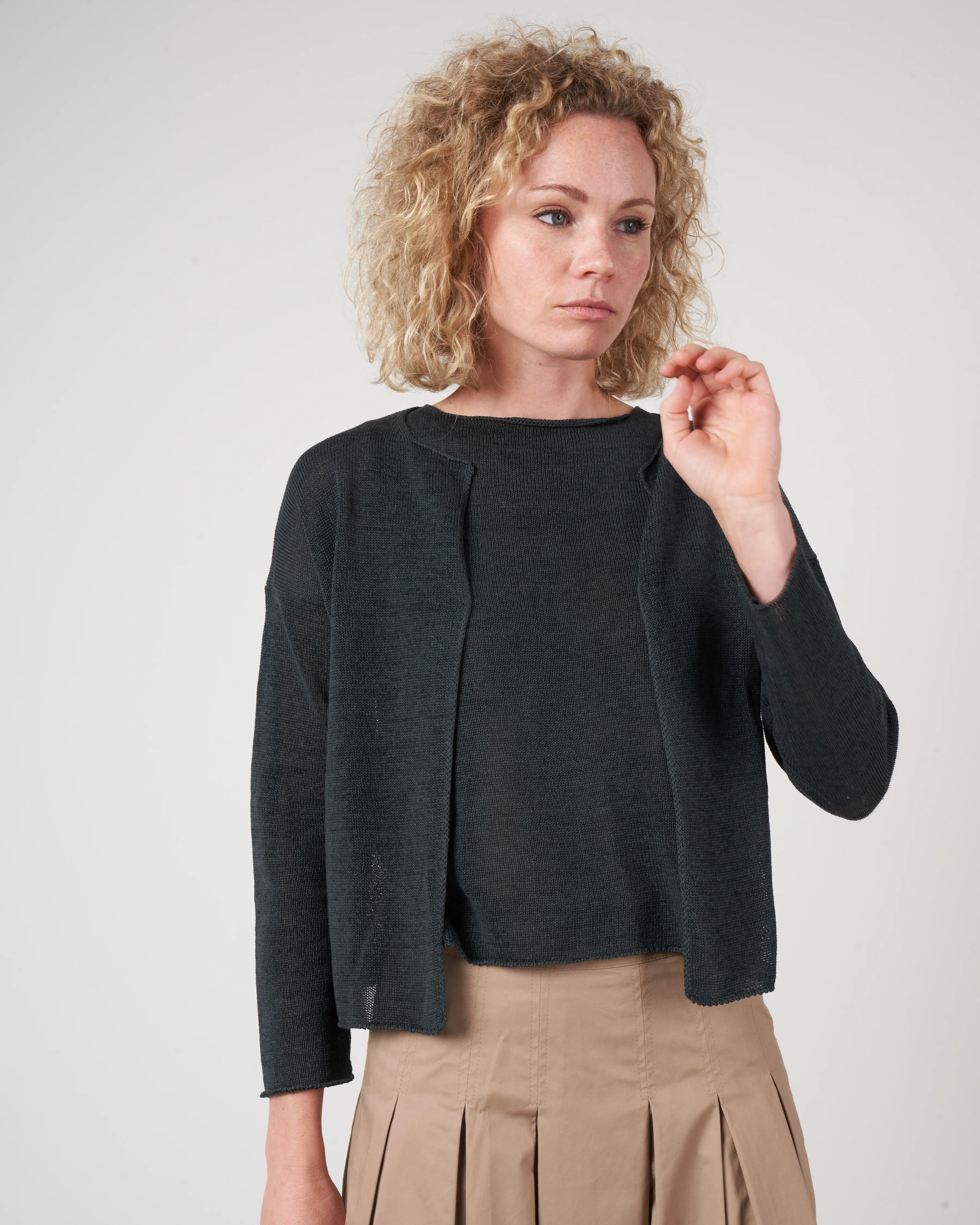 tape yarn cardi - sumi - Image 2