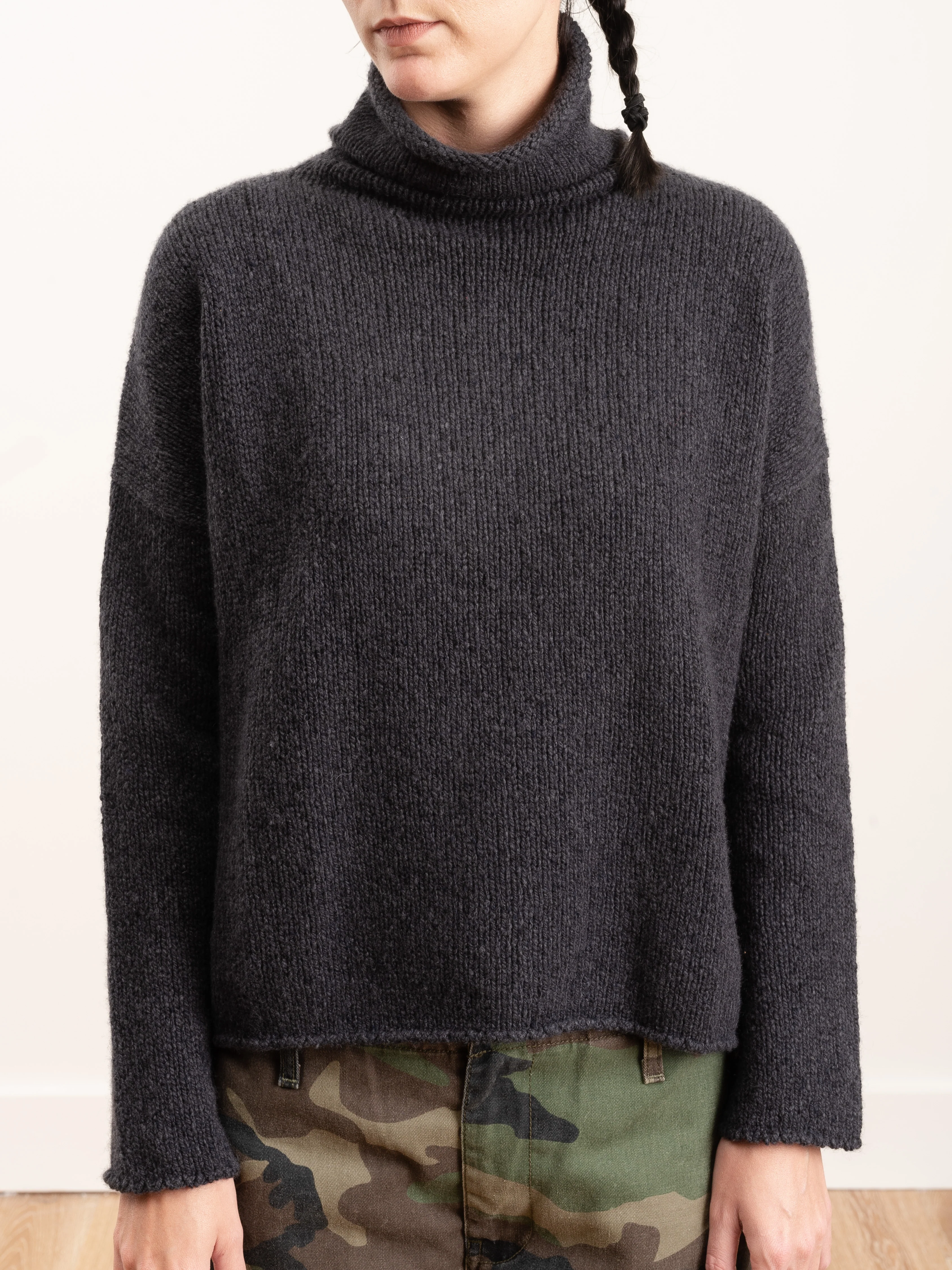 tweed turtleneck - sumi - Image 2