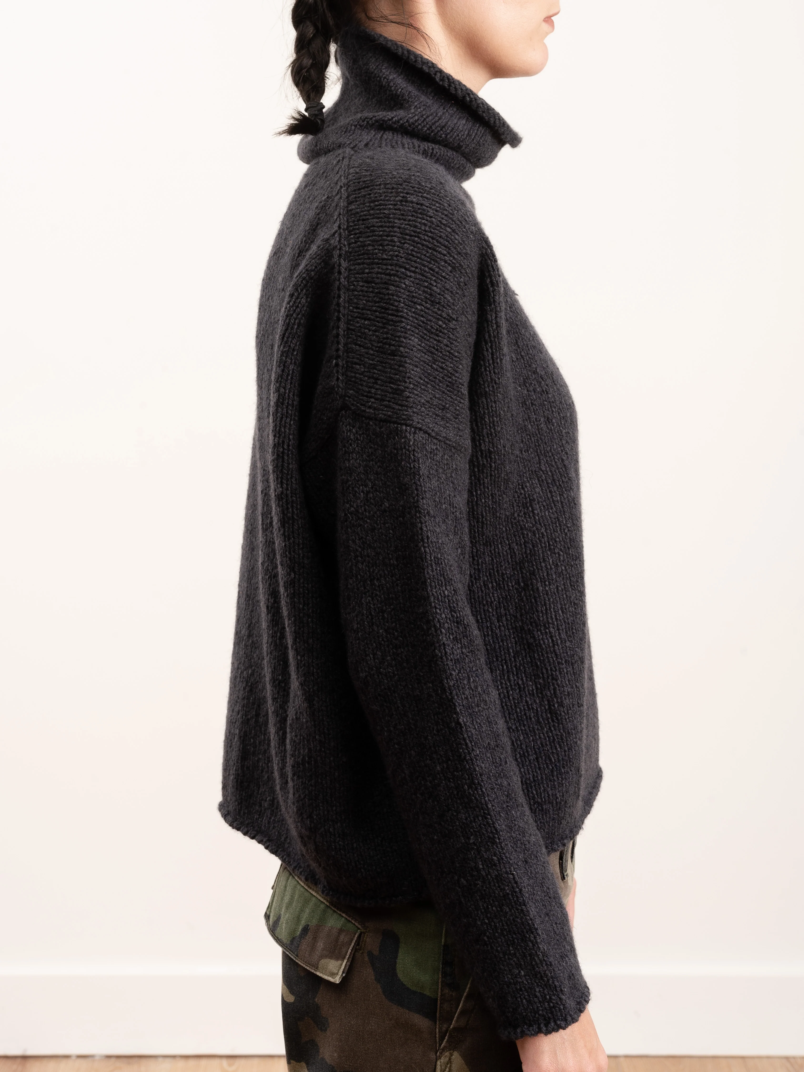tweed turtleneck - sumi - Image 3