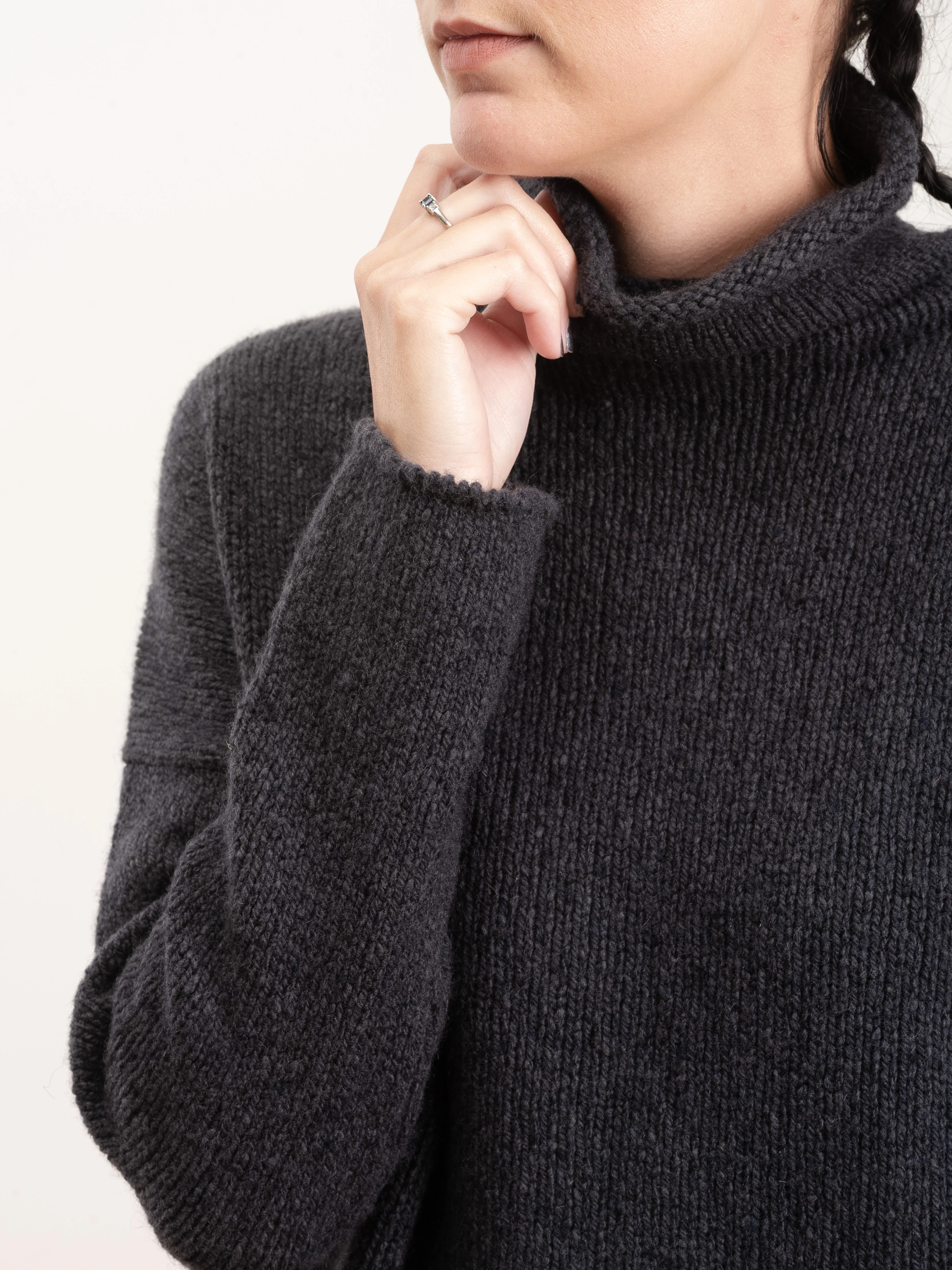 tweed turtleneck - sumi - Image 5