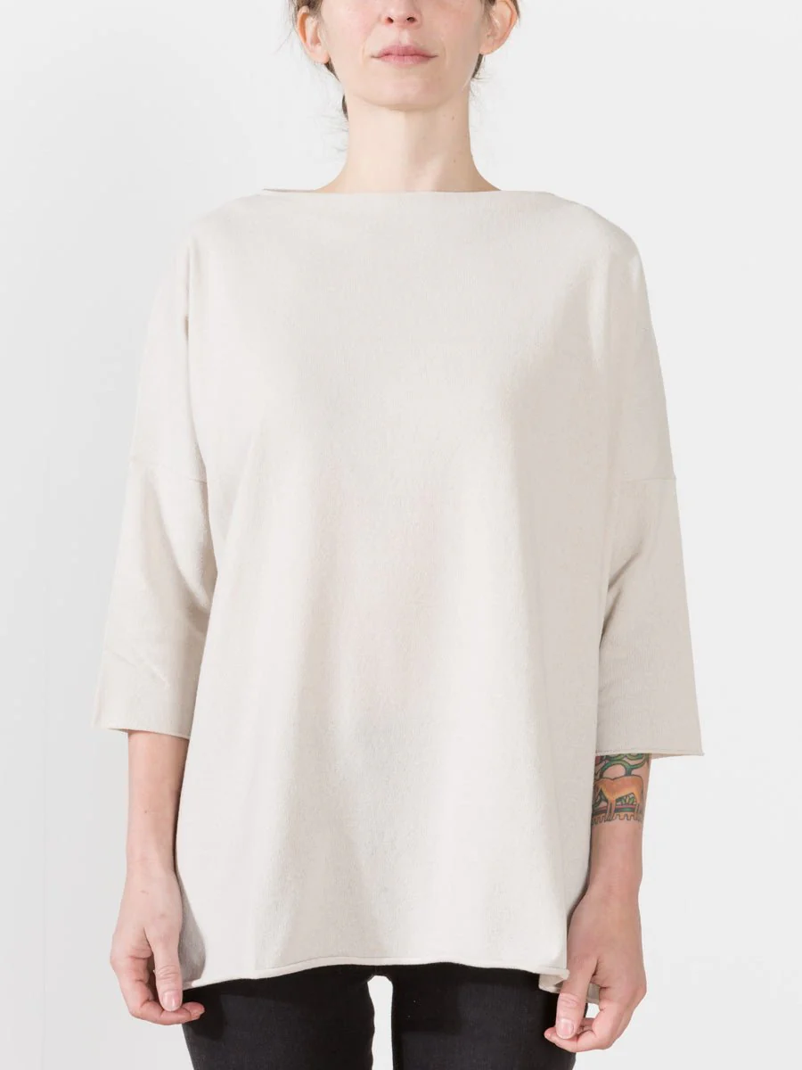 twist yarn tunic - beige - Image 2