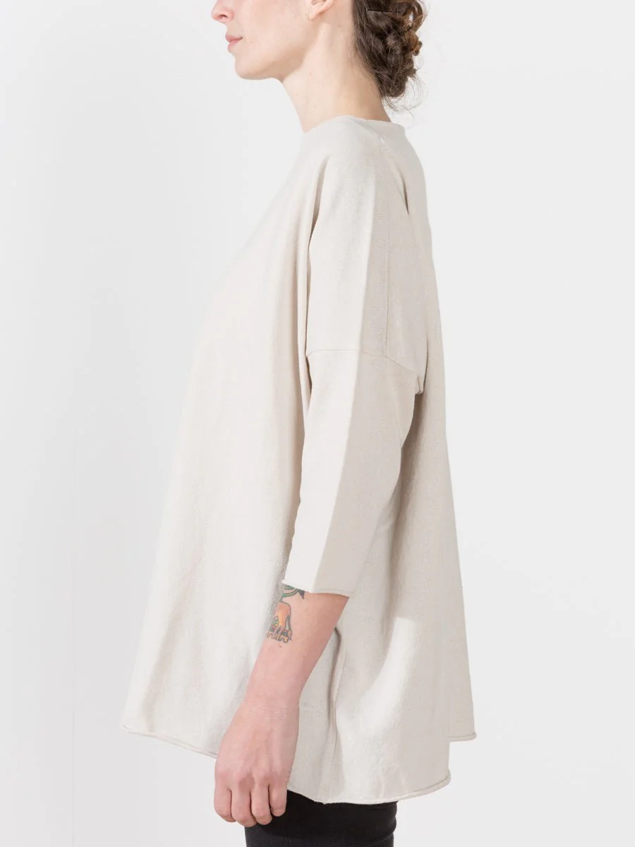 twist yarn tunic - beige - Image 3