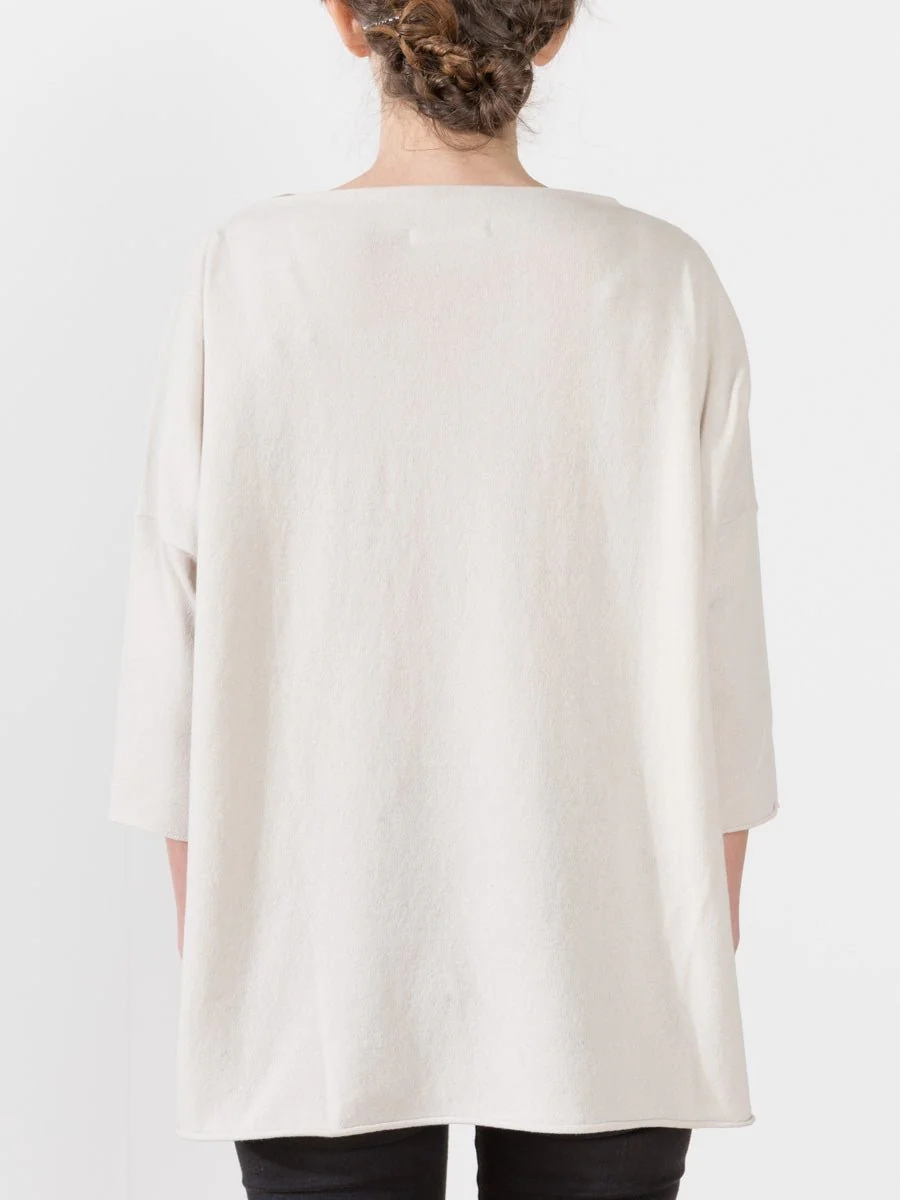 twist yarn tunic - beige - Image 4