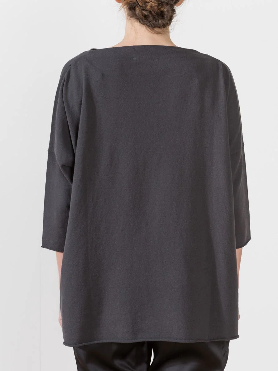 twist yarn tunic - sumi - Image 4