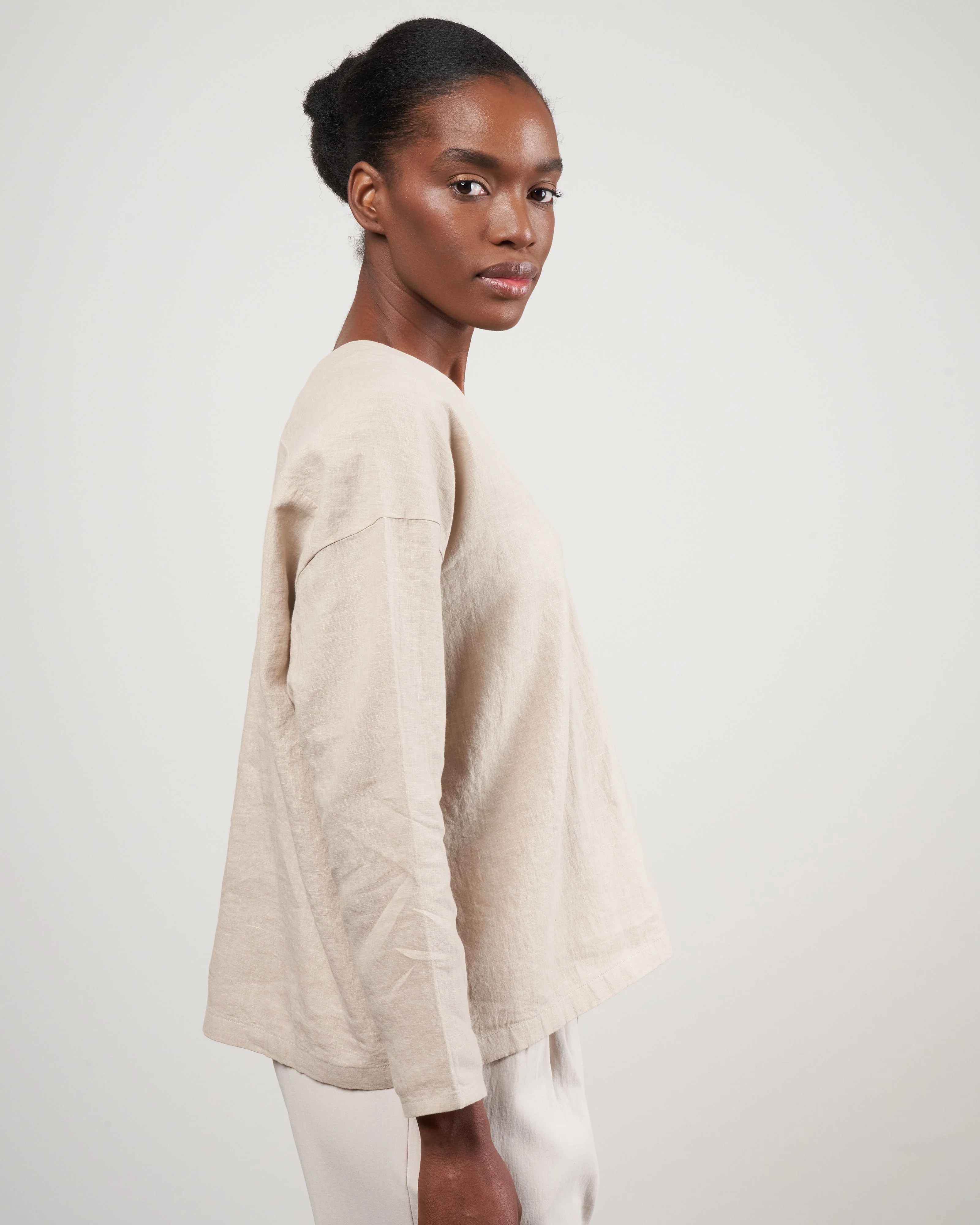 water linen pullover - grege 14 - Image 3