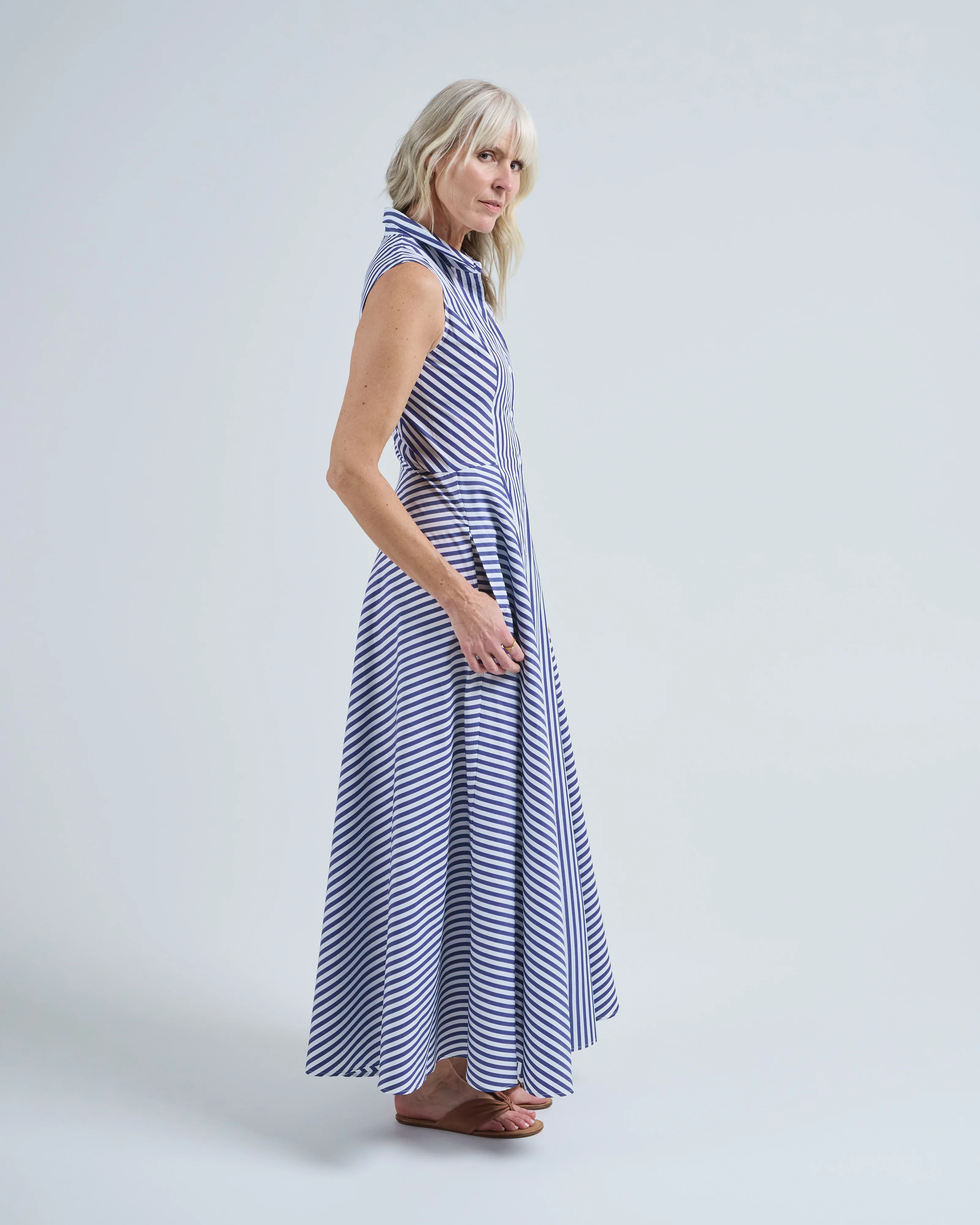 cara long sl stripe dress - Image 2
