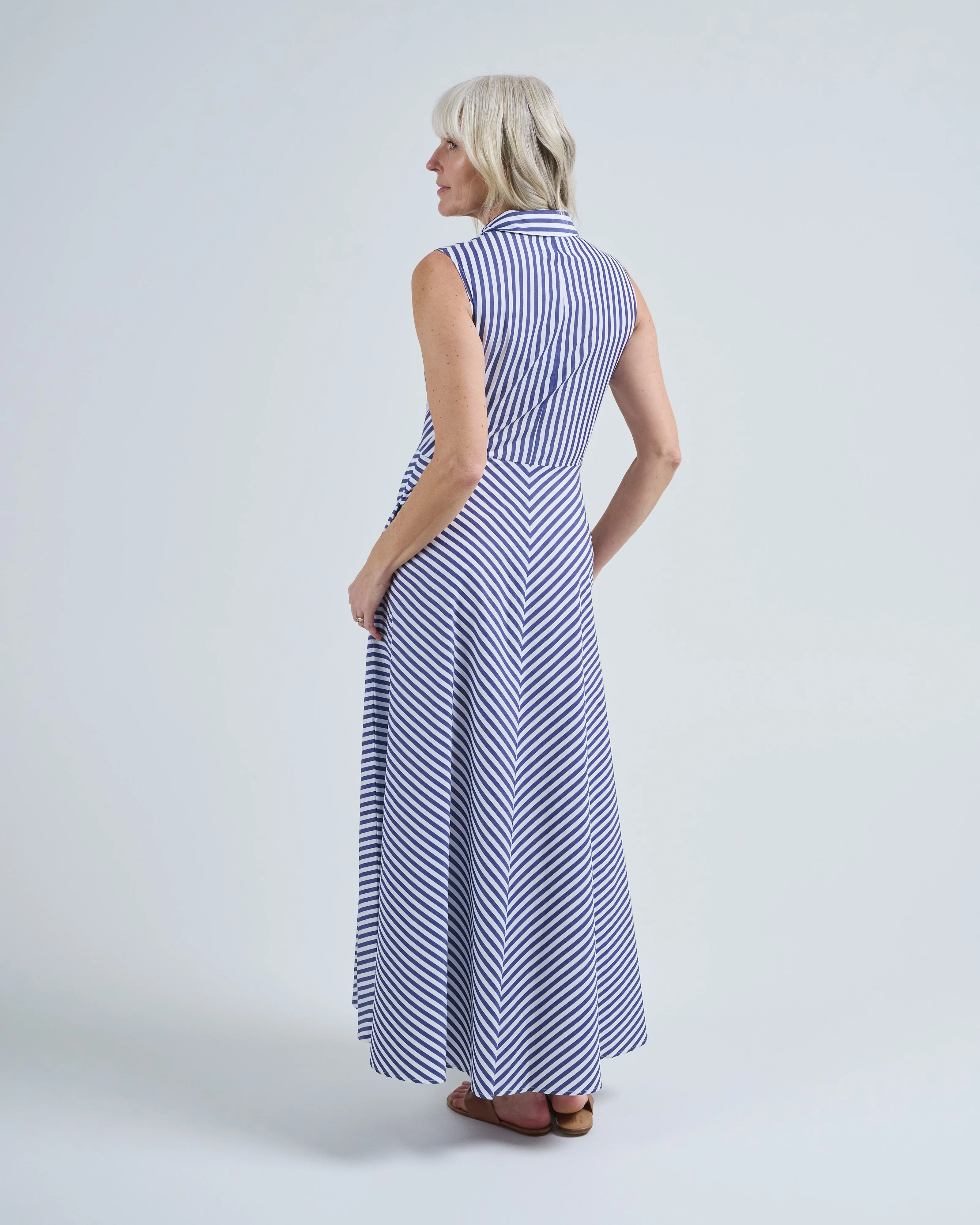 cara long sl stripe dress - Image 4