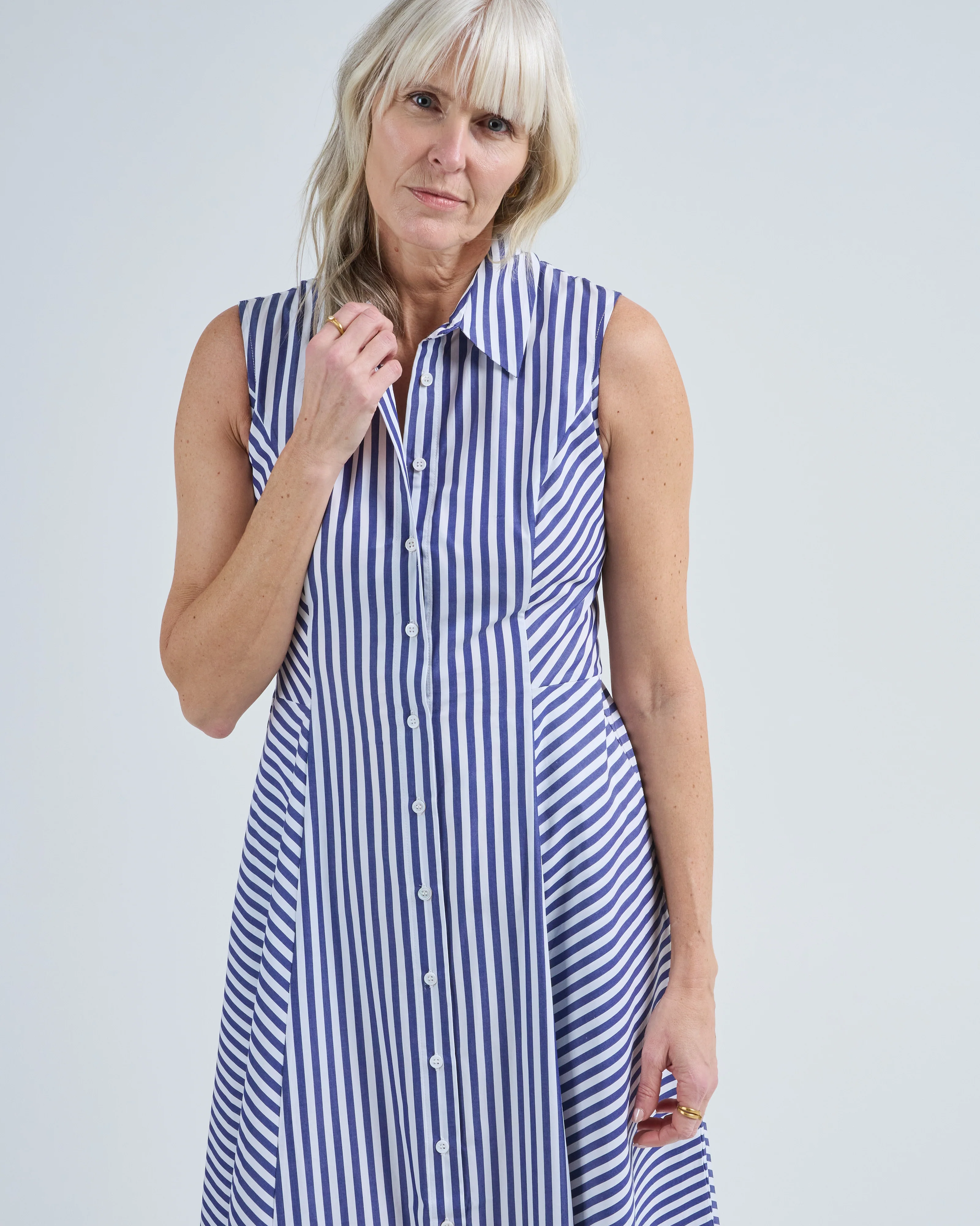 cara long sl stripe dress - Image 5