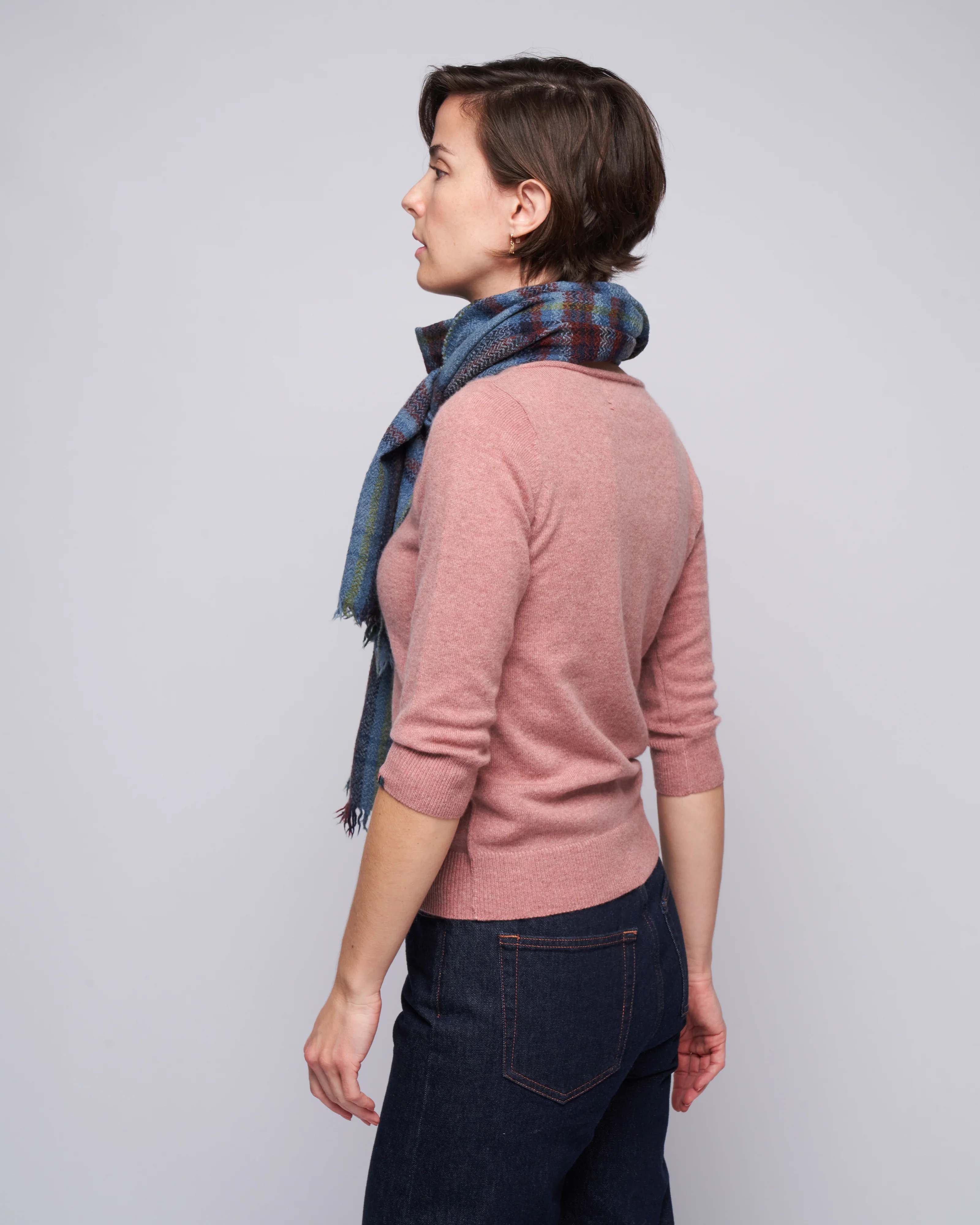 3/4 sleeve ballet neck sweater - moor - Image 3