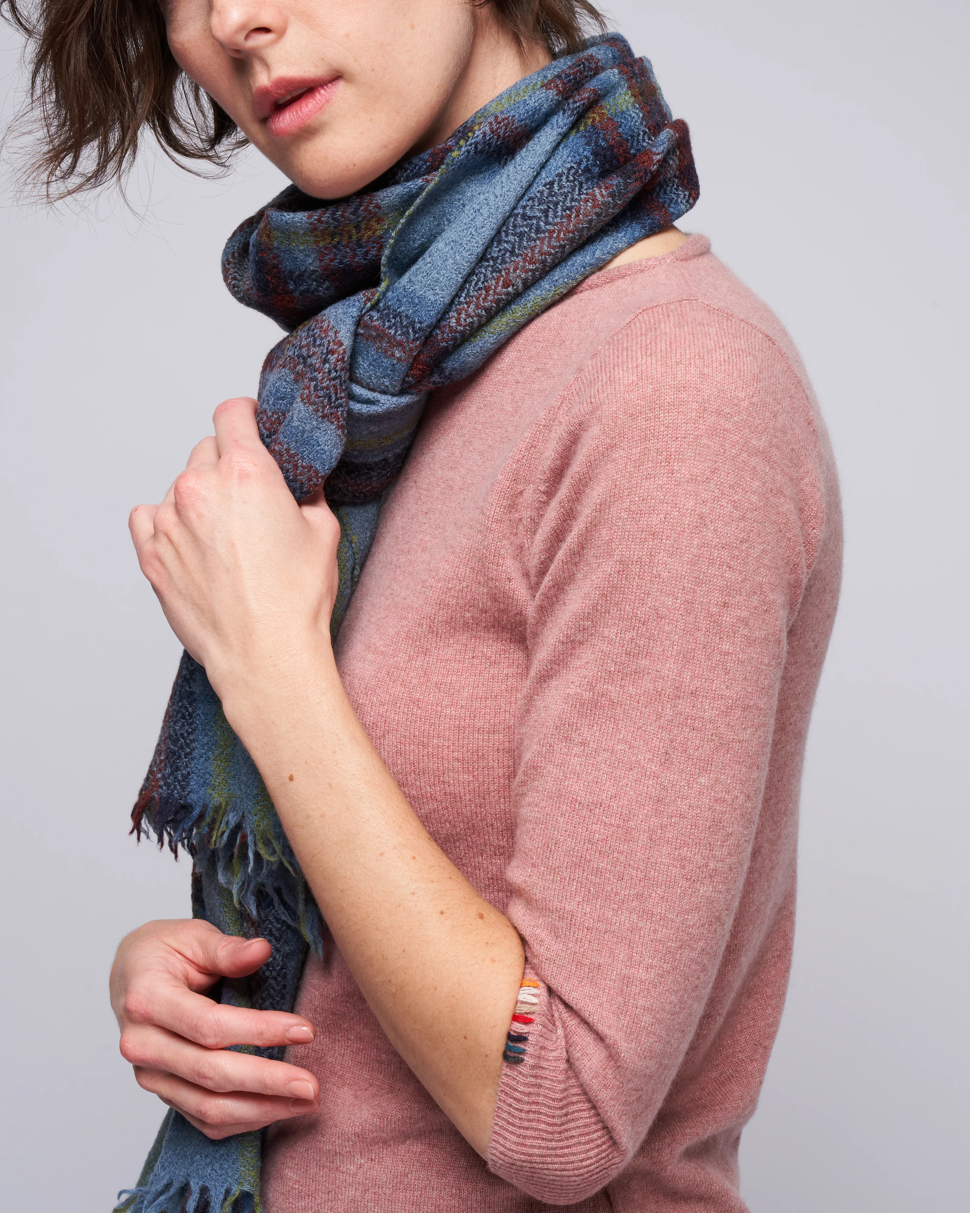 3/4 sleeve ballet neck sweater - moor - Image 5