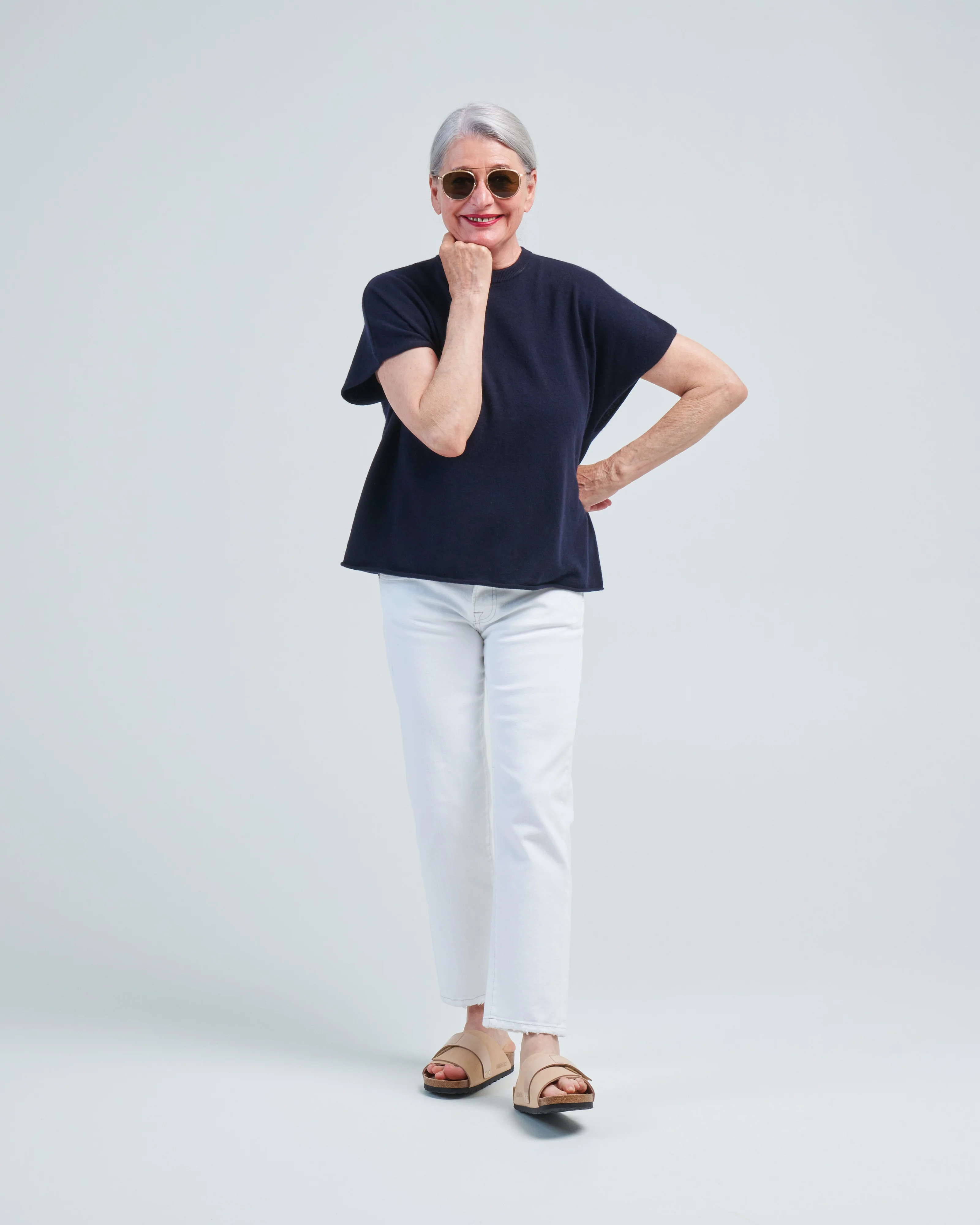 boxy cap sleeve crew - Image 2