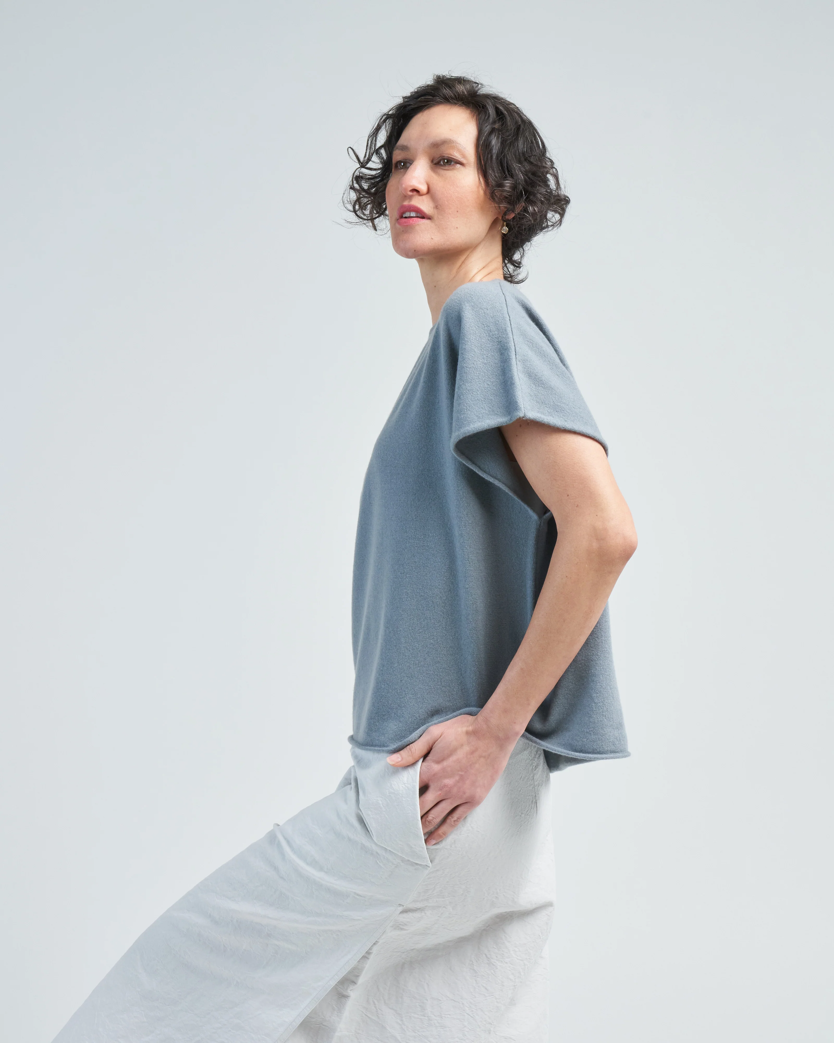 boxy cap sleeve crew - Image 3
