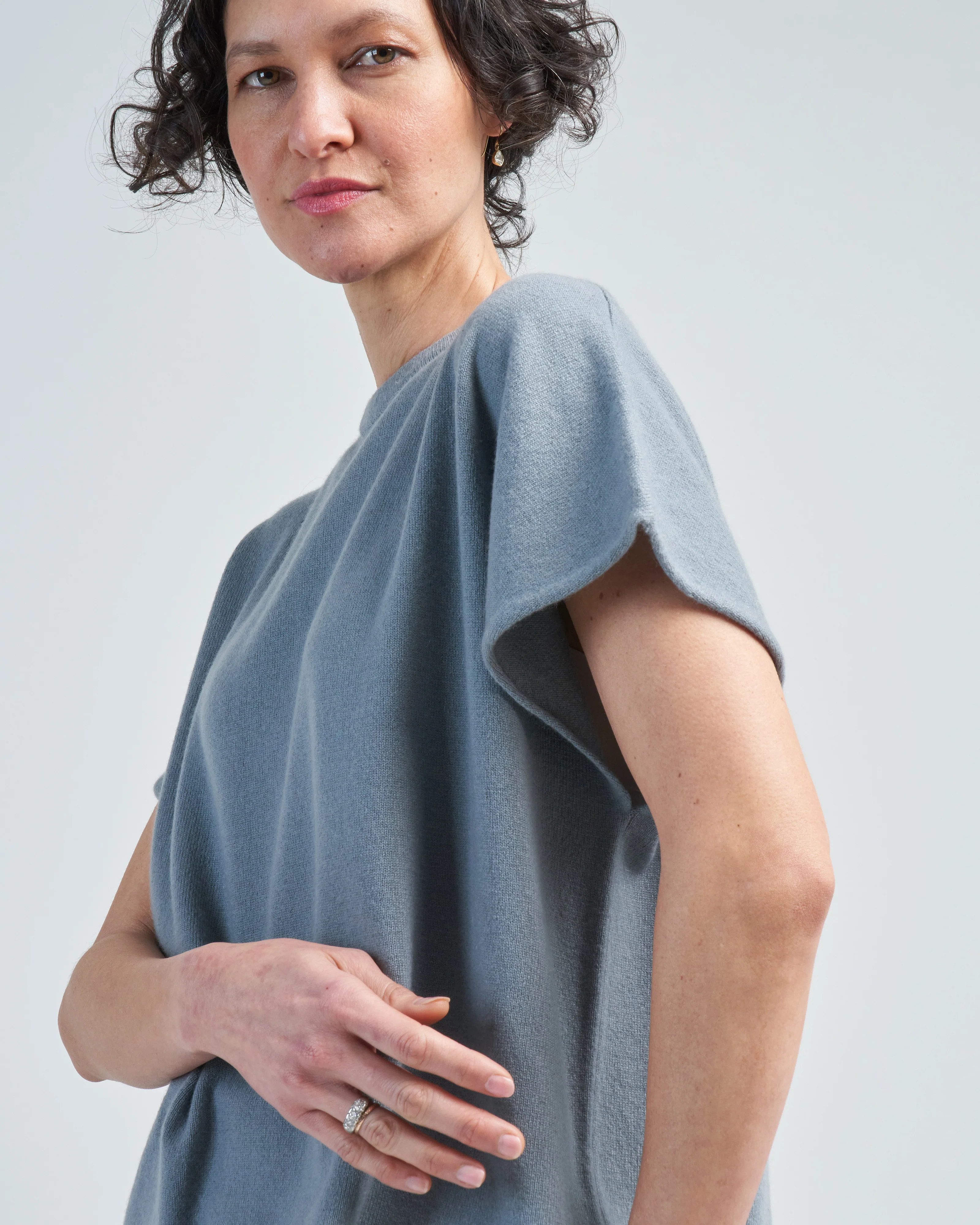 boxy cap sleeve crew - Image 5