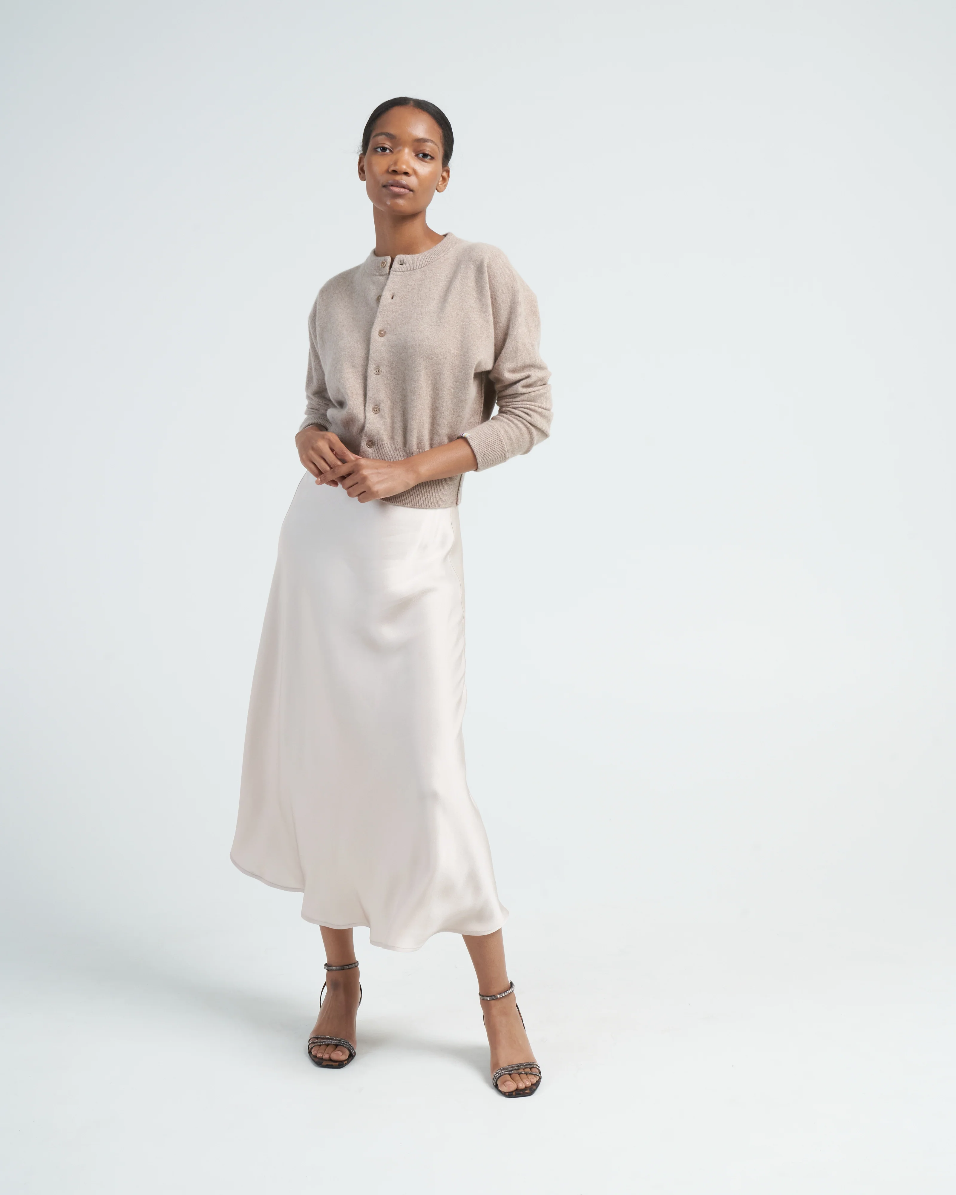 cashmere cardi - sand - Image 2