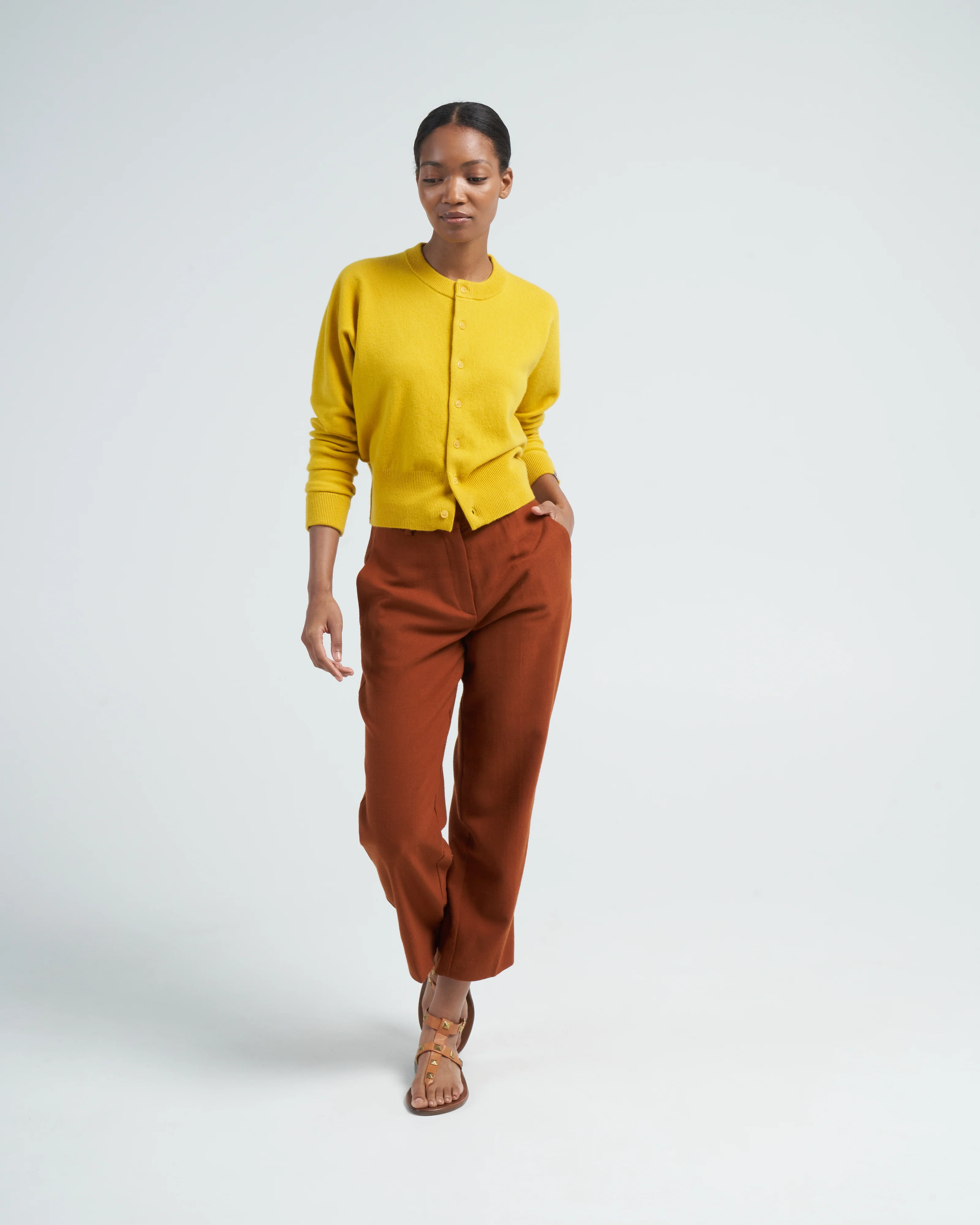 cashmere cardi - sunflower - Image 2