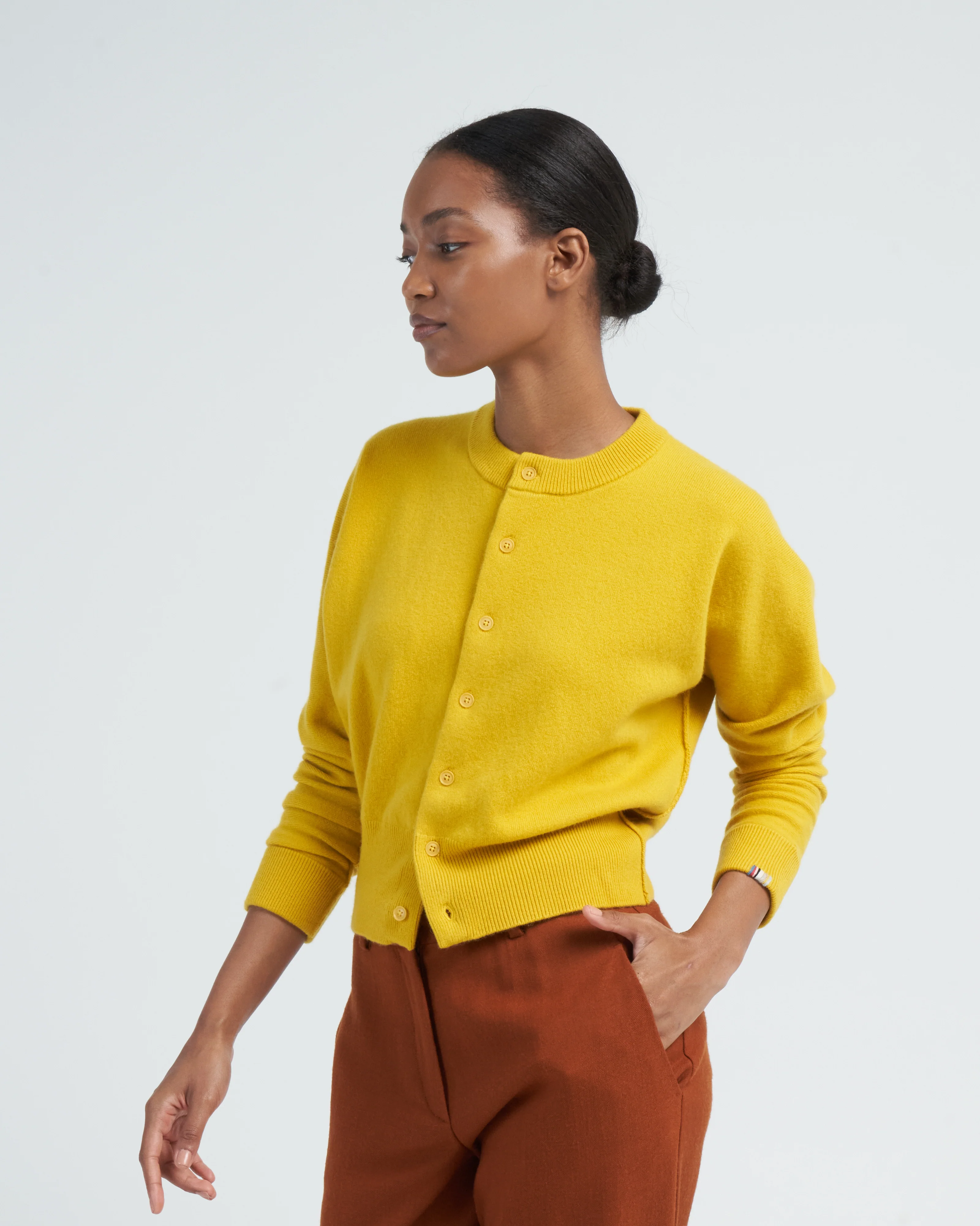 cashmere cardi - sunflower - Image 3
