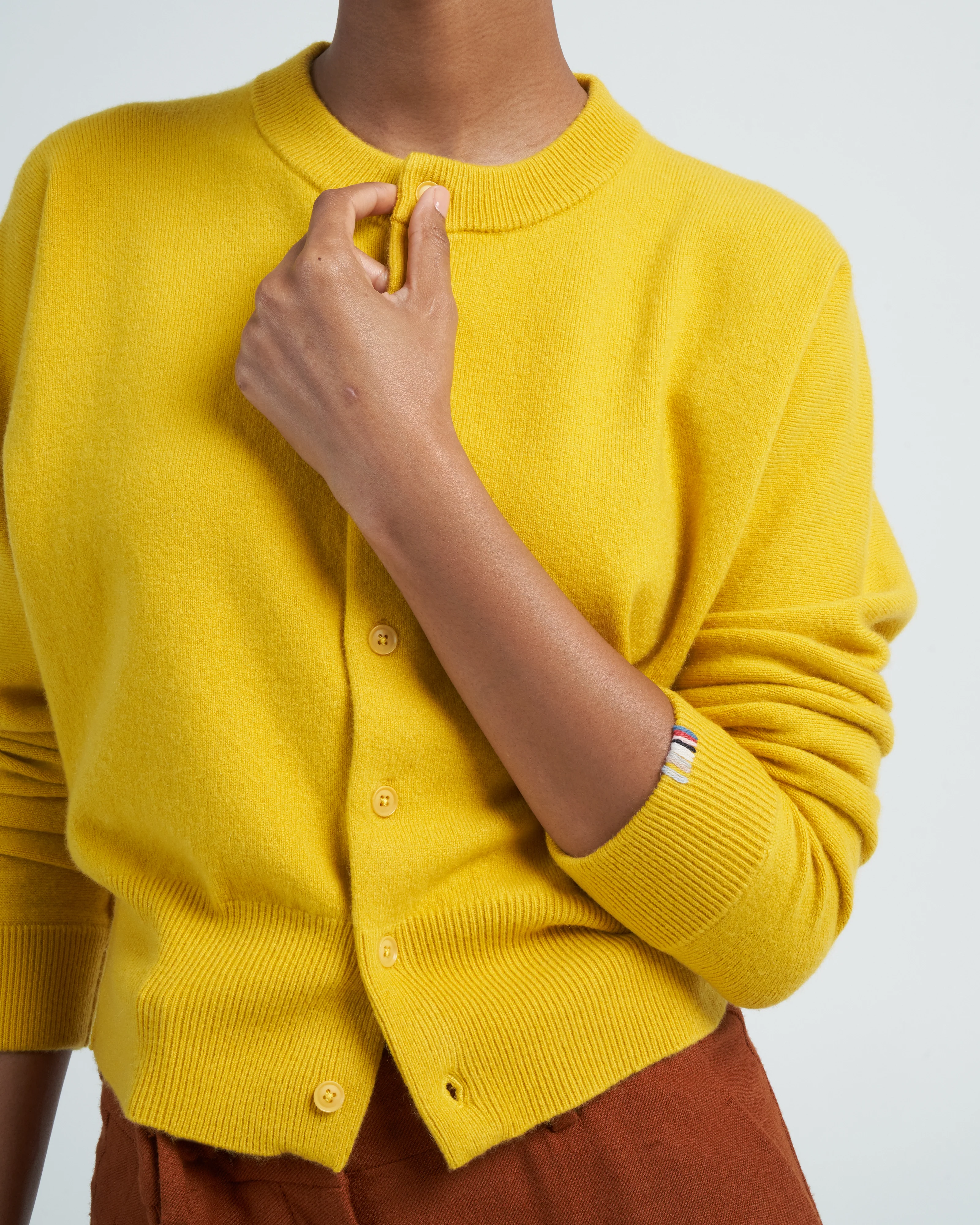 cashmere cardi - sunflower - Image 5