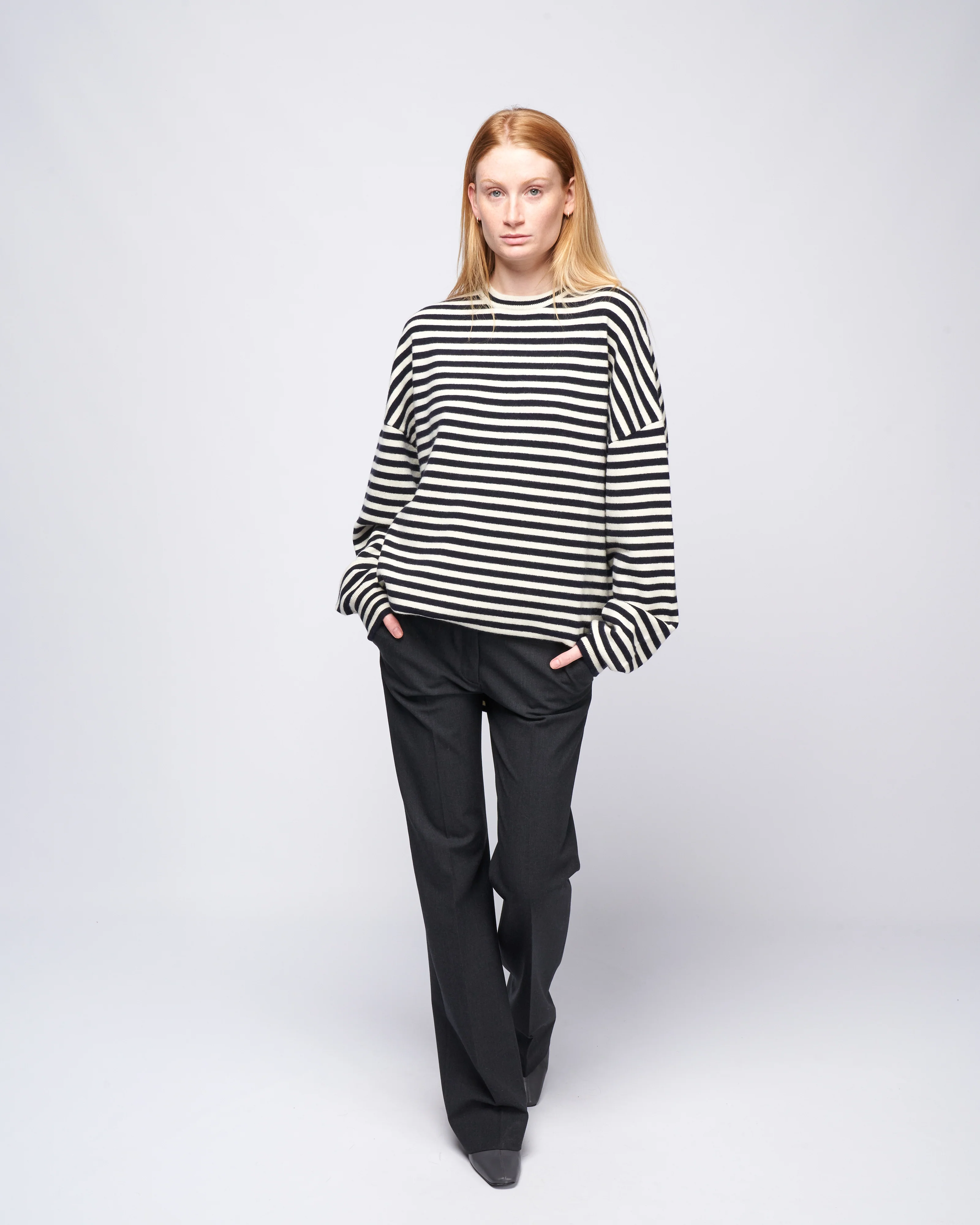 crew hop oversized crew - breton stripe - Image 2