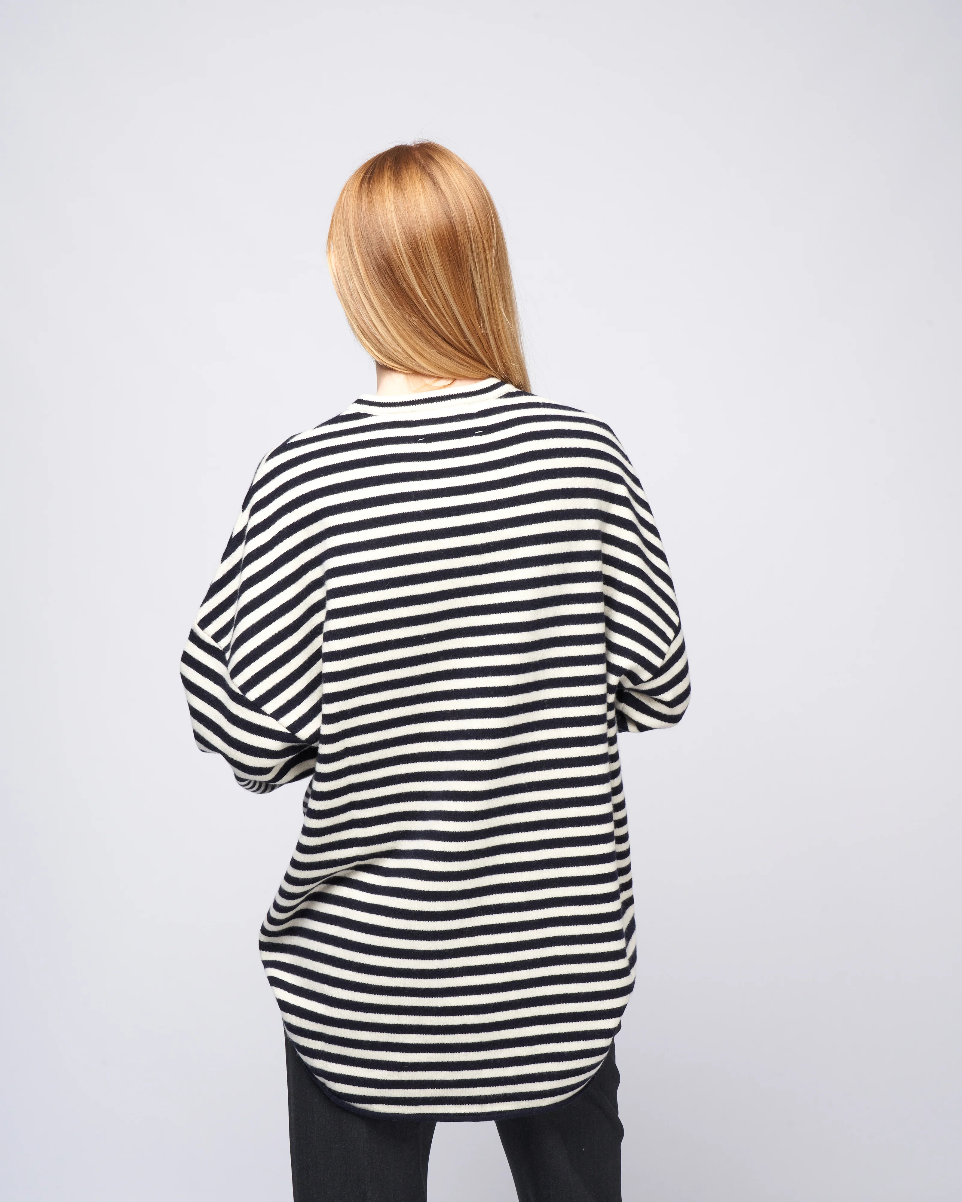 crew hop oversized crew - breton stripe - Image 4