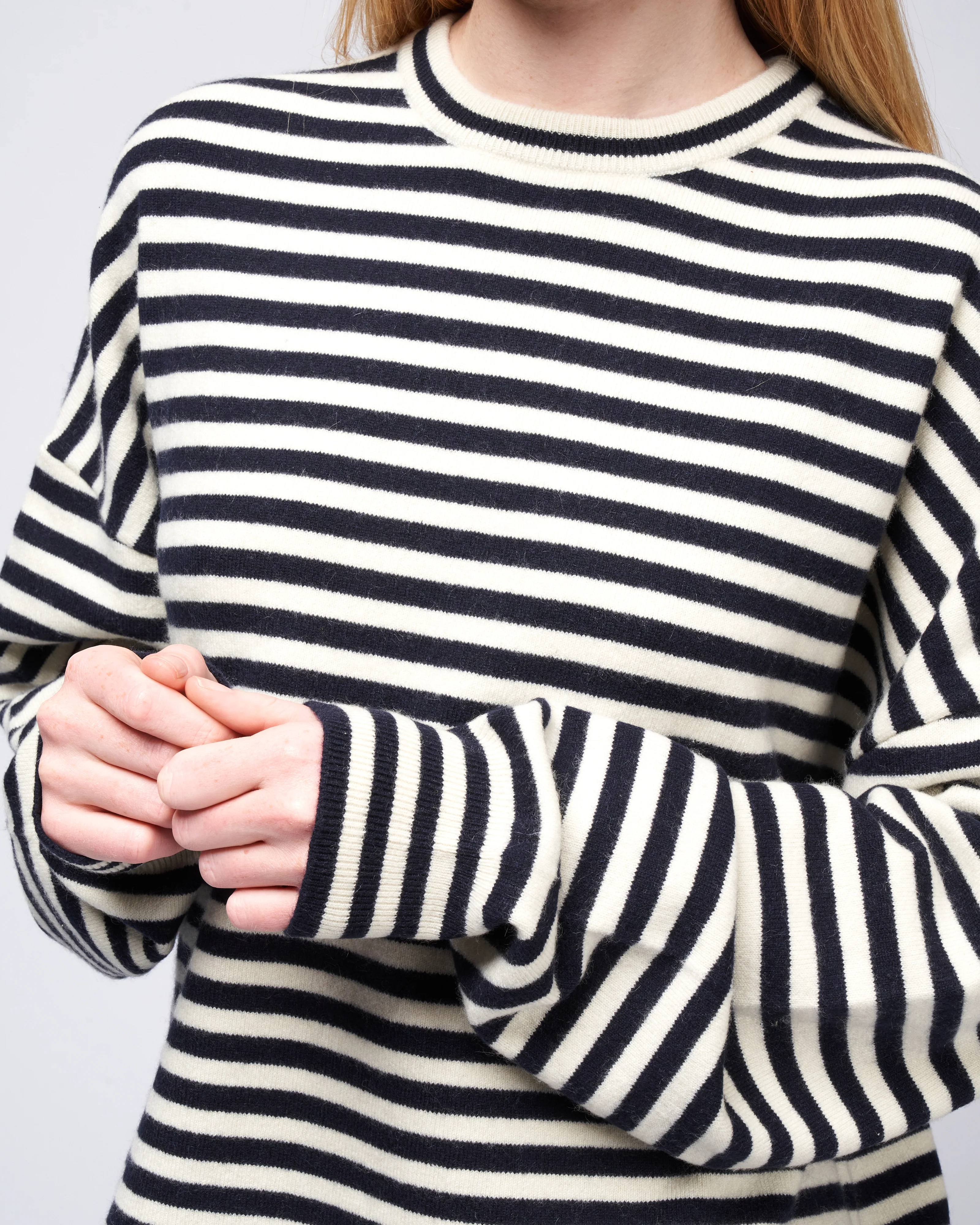 crew hop oversized crew - breton stripe - Image 5