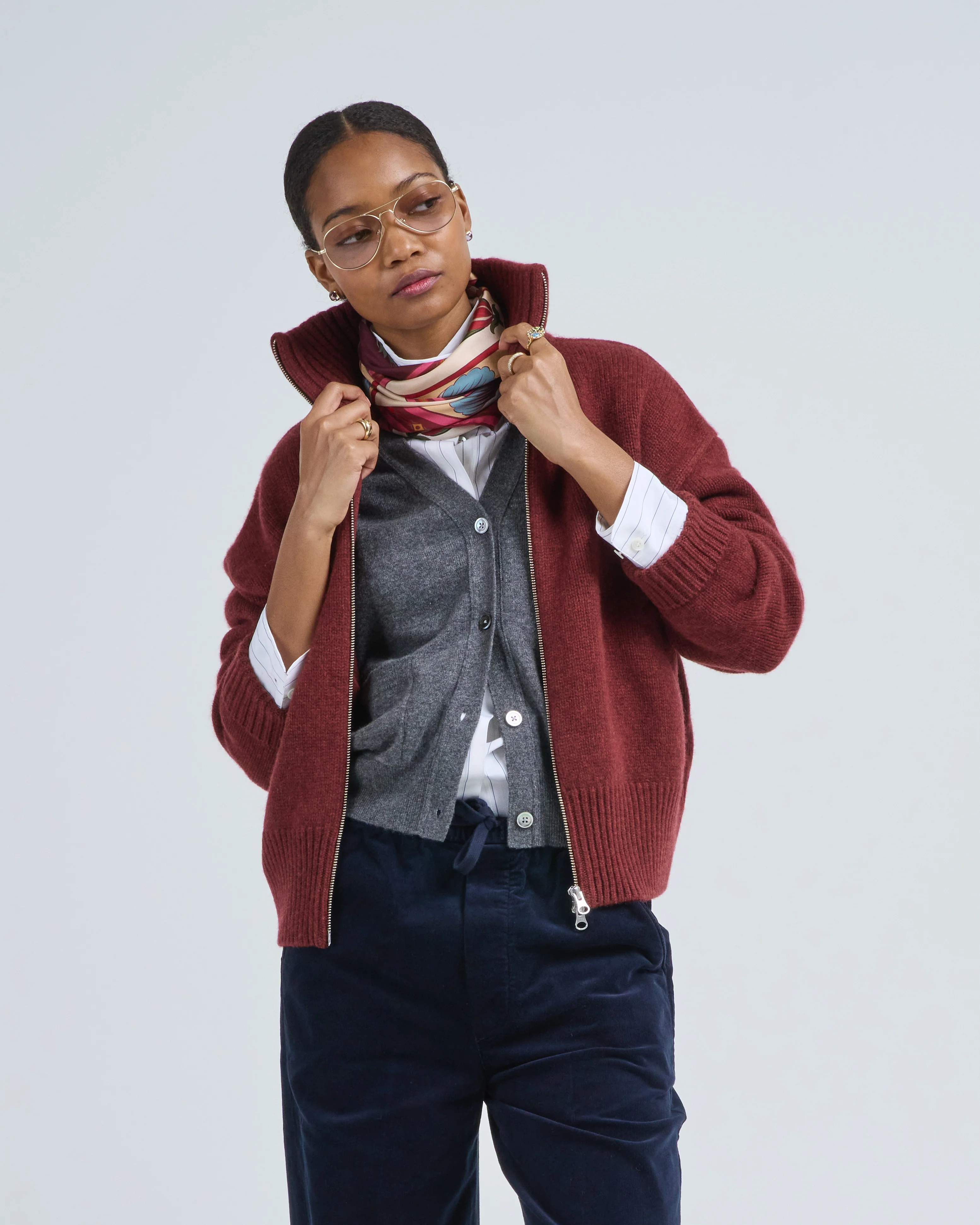 crop zip cardi - Image 2