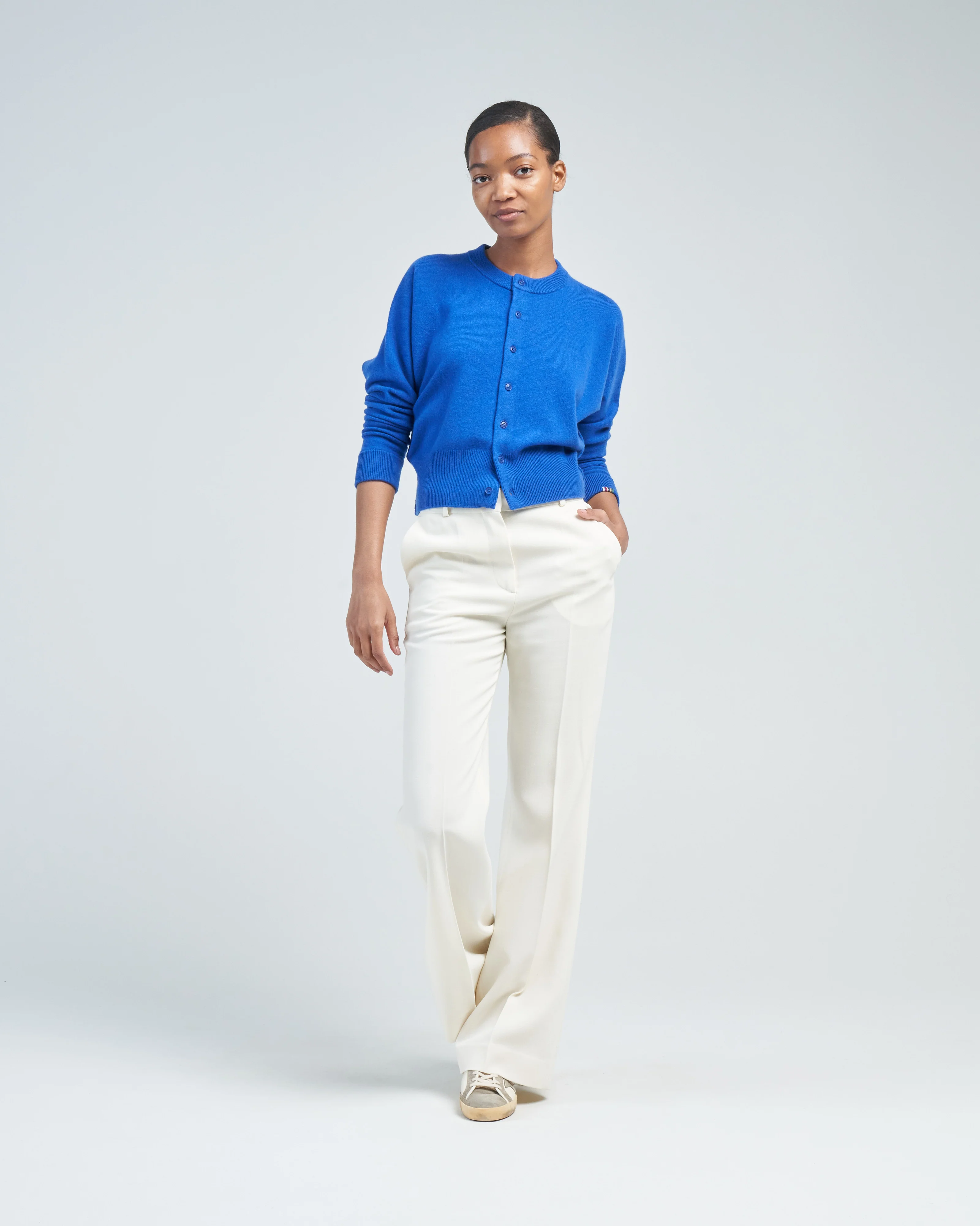 blouson cropped cardigan - Image 2