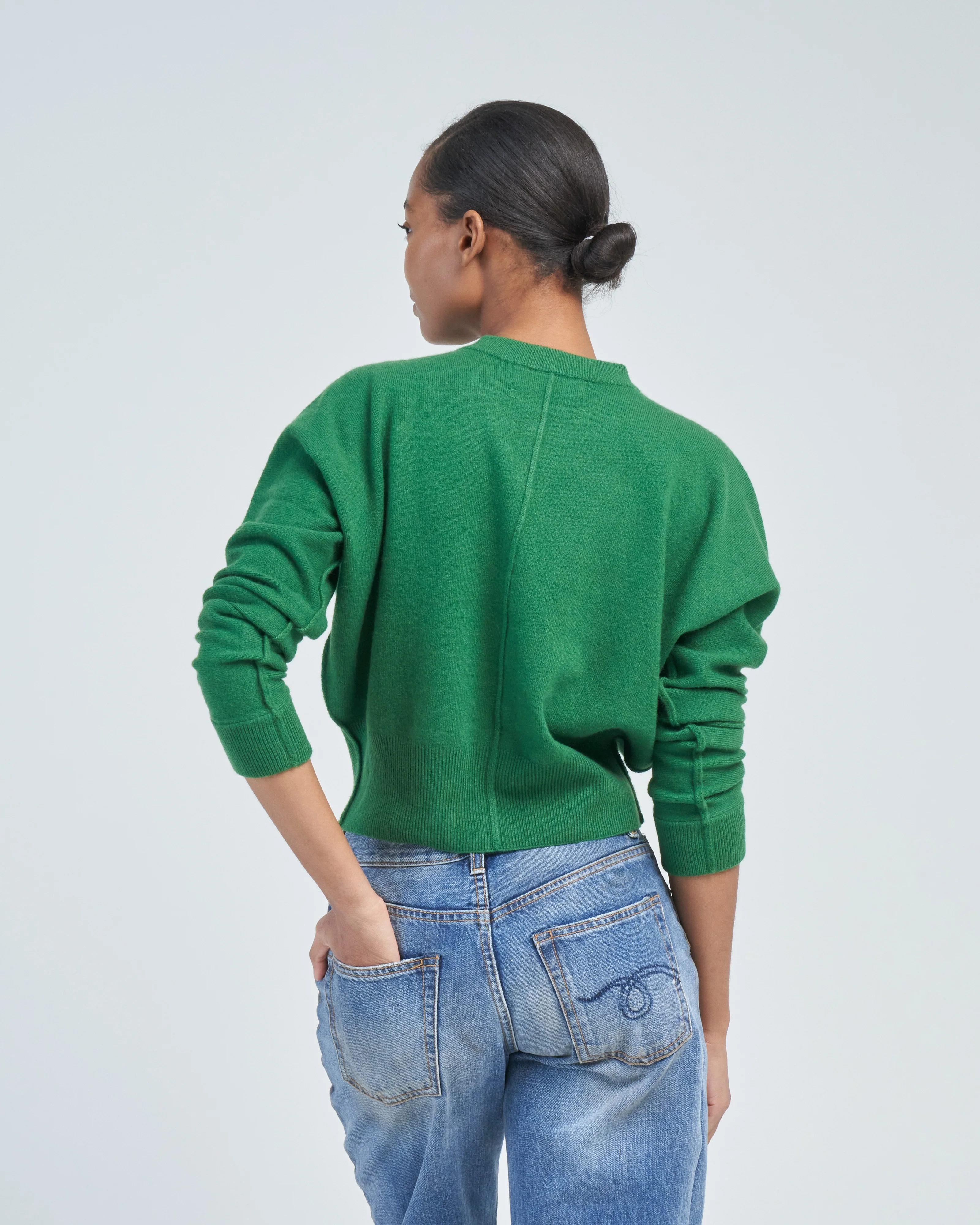 blouson cropped cardigan - Image 4
