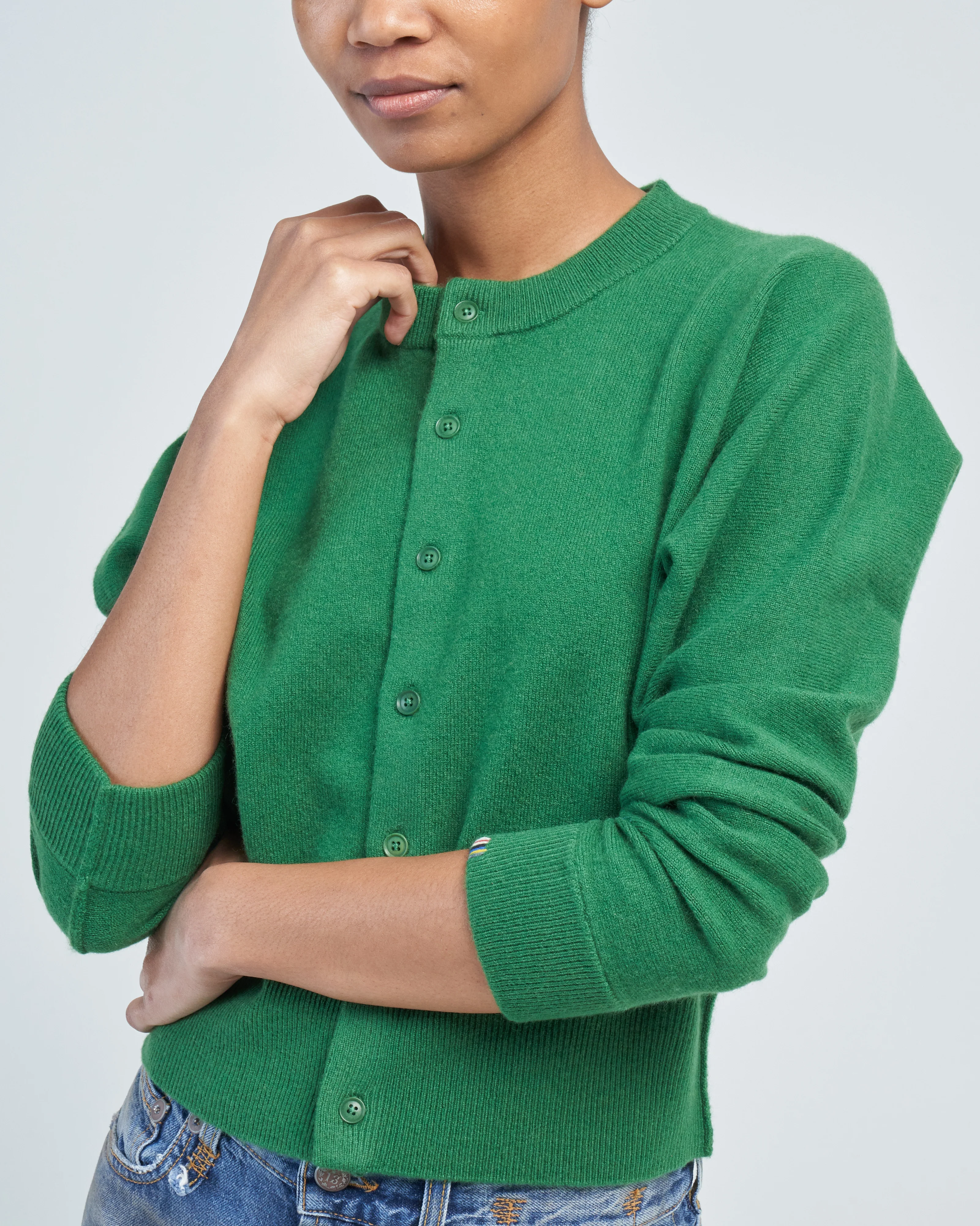 blouson cropped cardigan - Image 5
