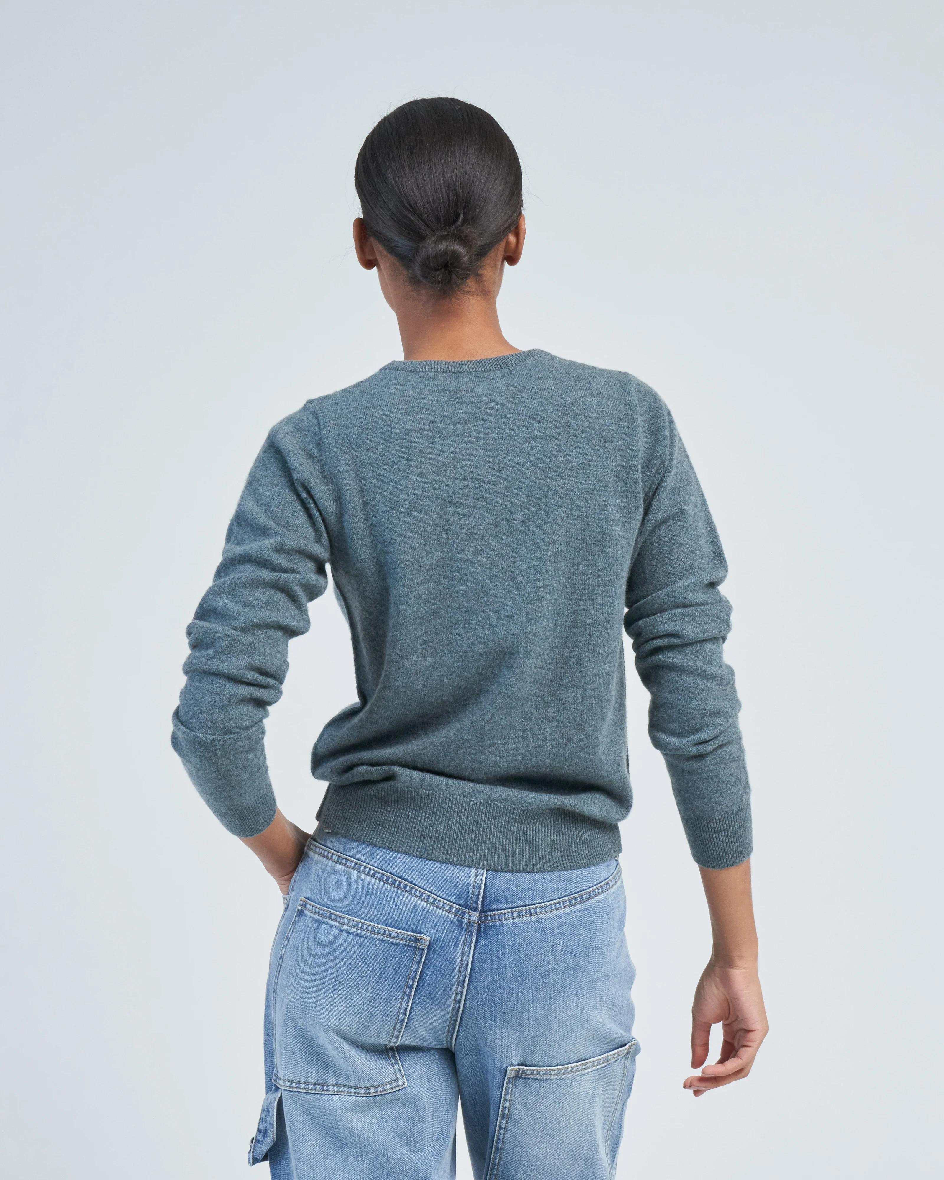 body fitted crew sweater - Image 4