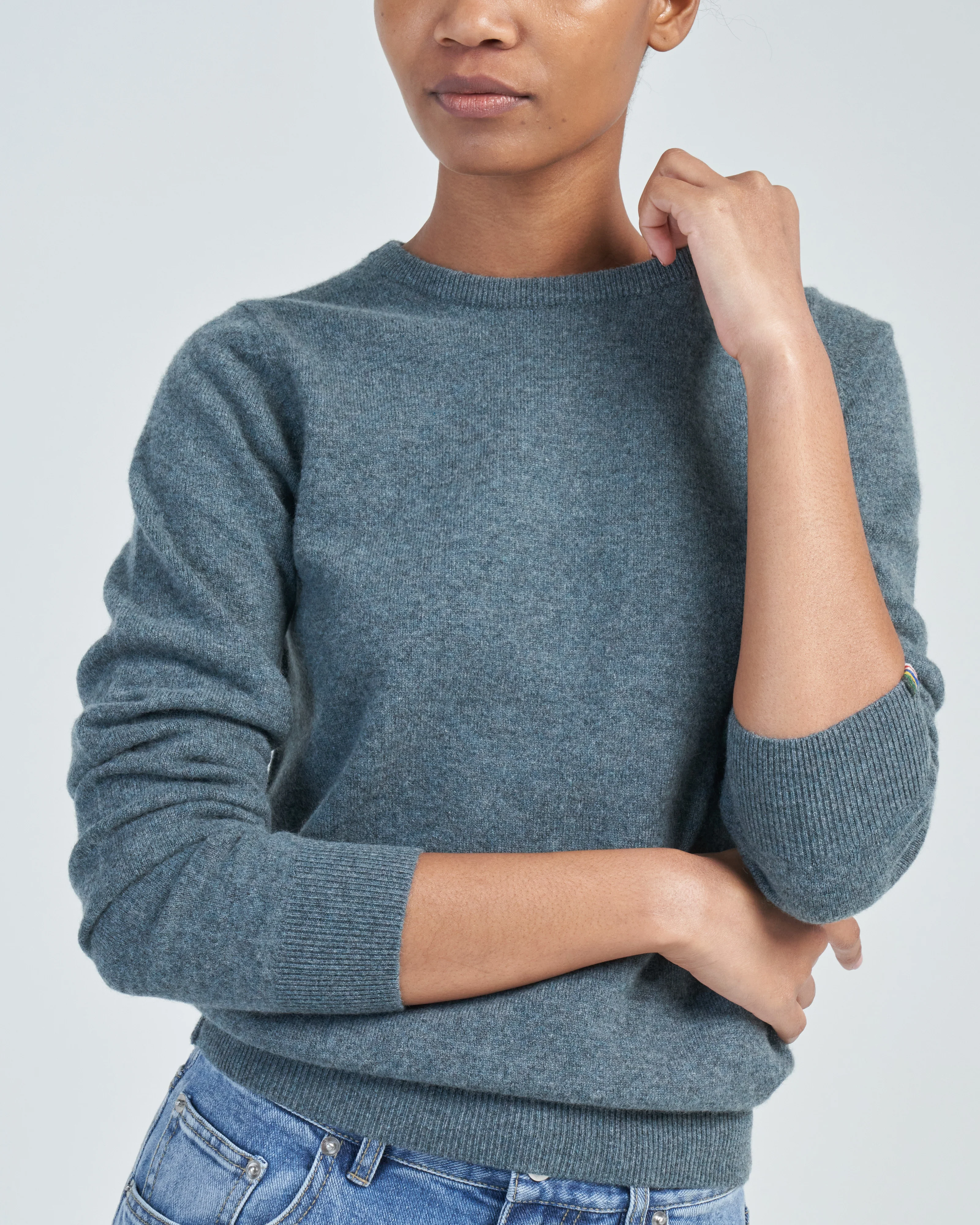 body fitted crew sweater - Image 5