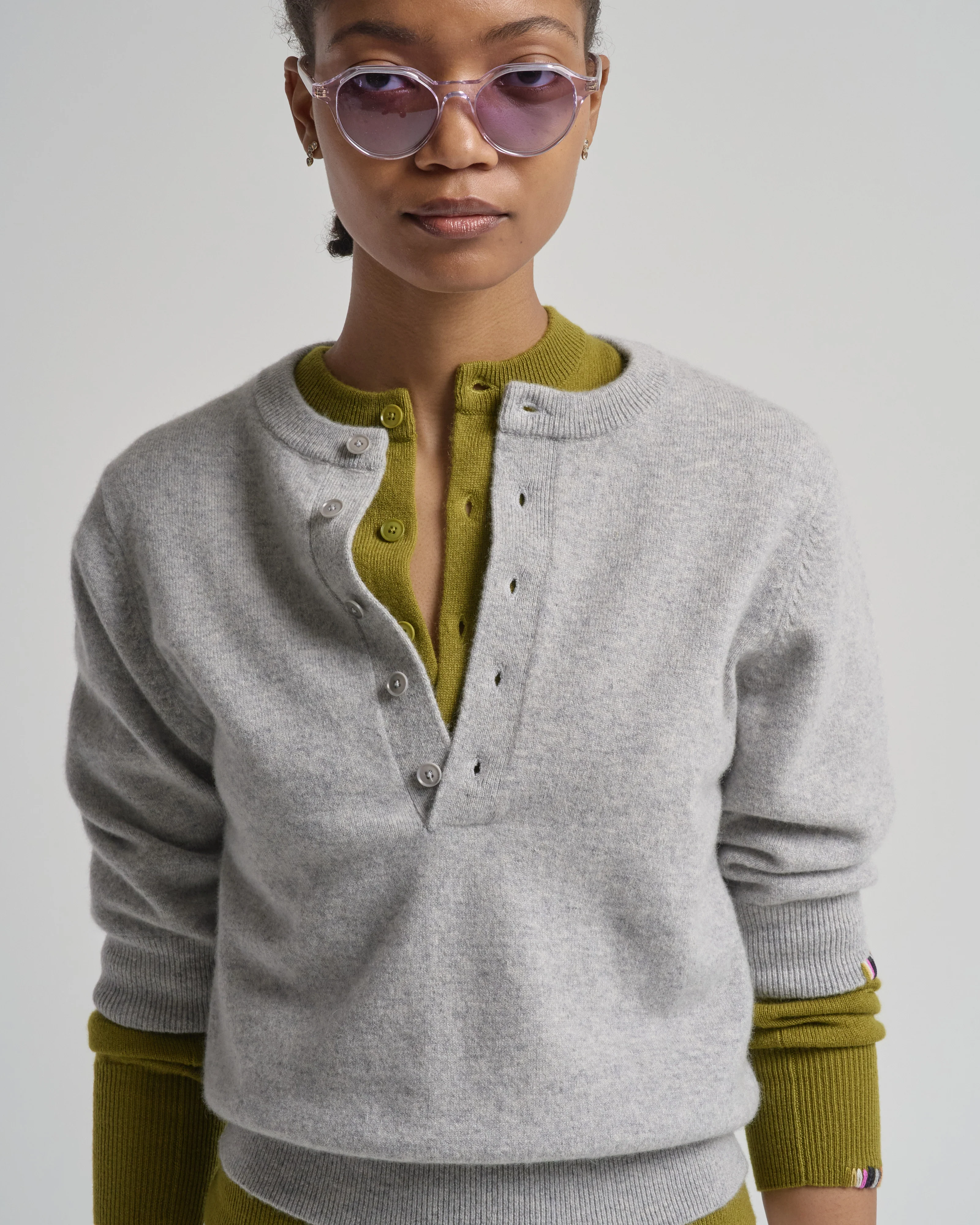 mimi cashmere ss henley - Image 4