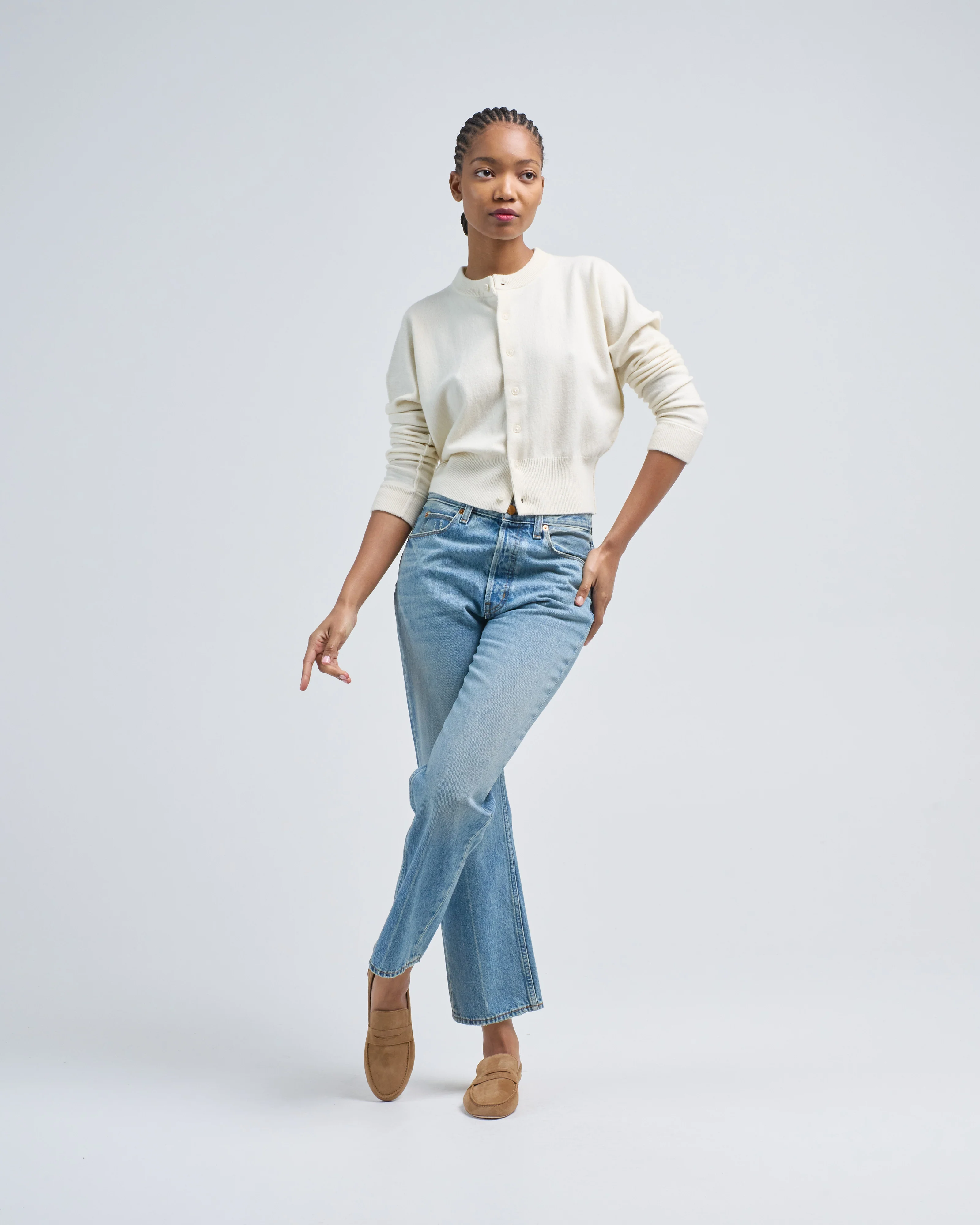 cropped cardigan - Image 2