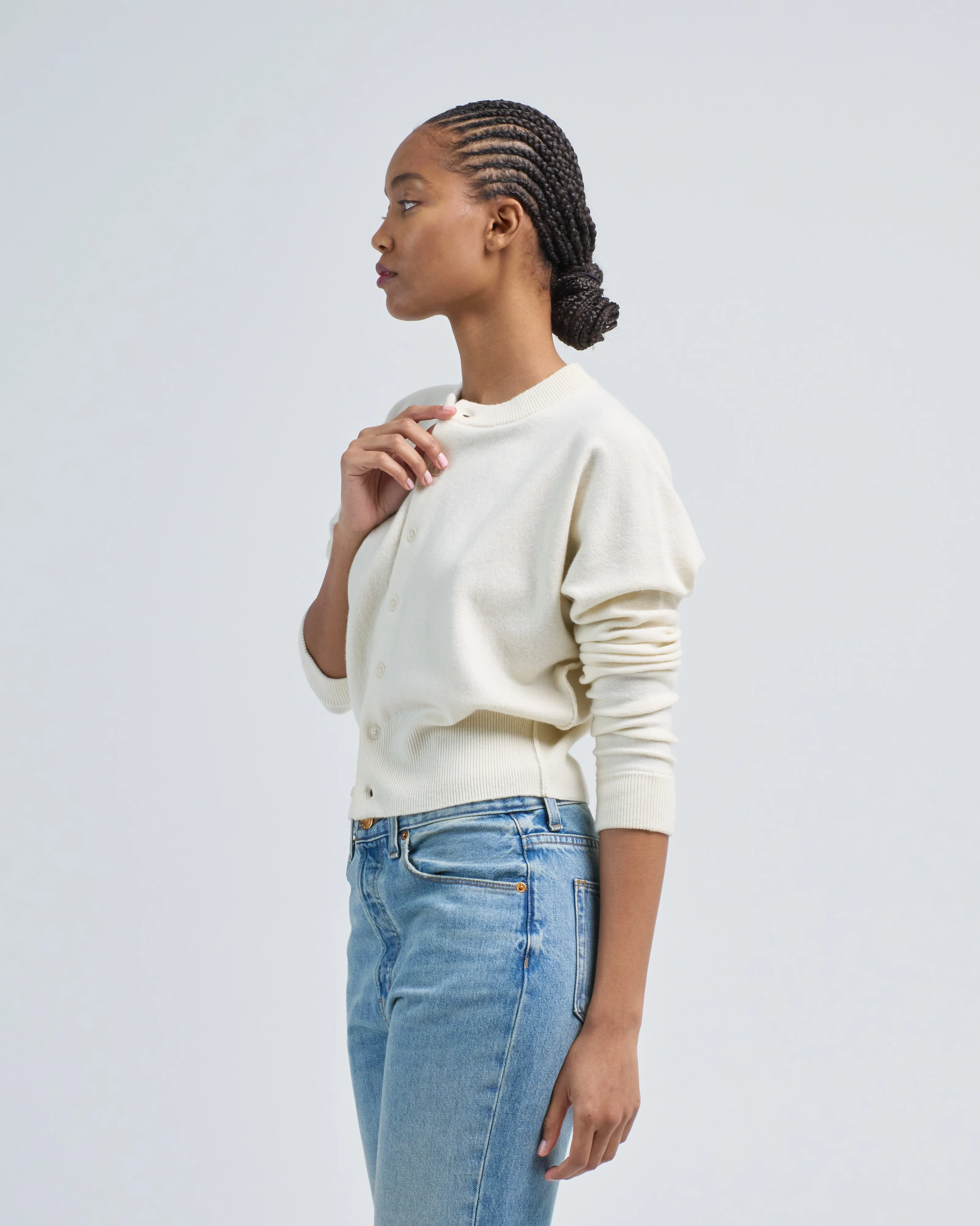 cropped cardigan - Image 3
