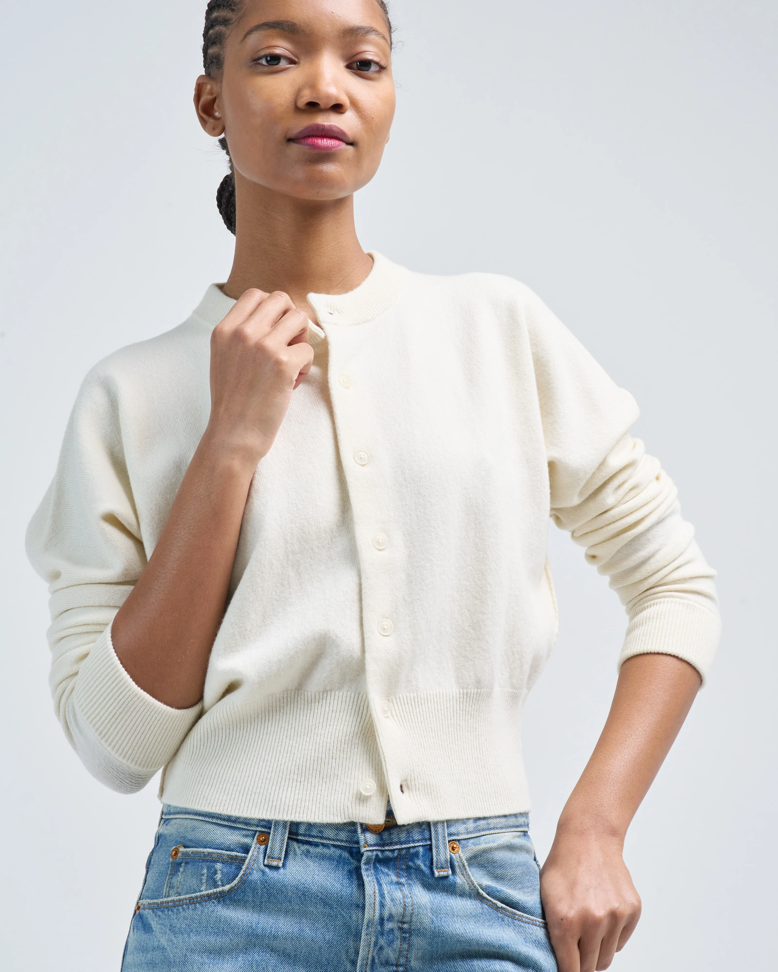cropped cardigan - Image 5