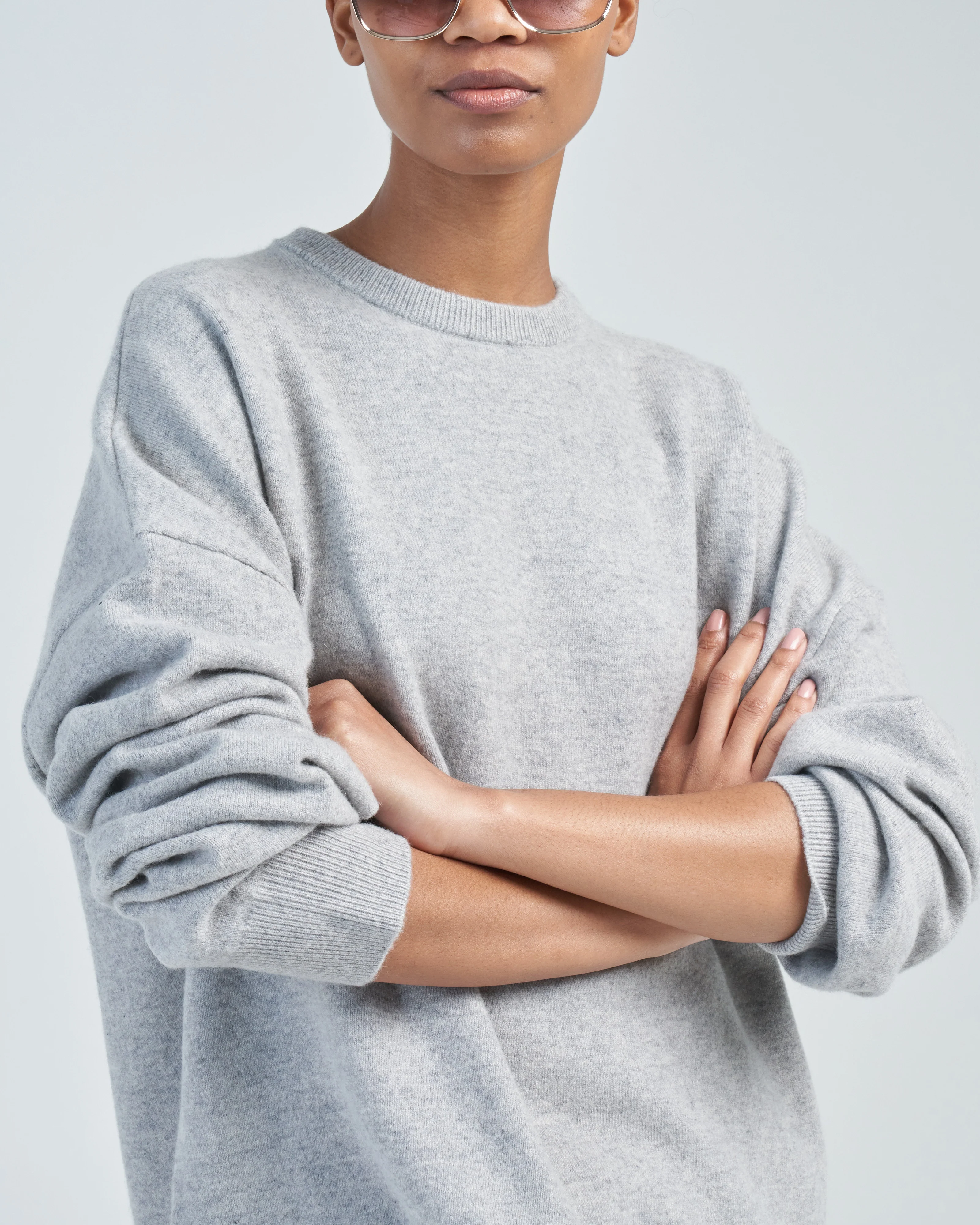 crew hop oversized curve hem sweater - Image 6