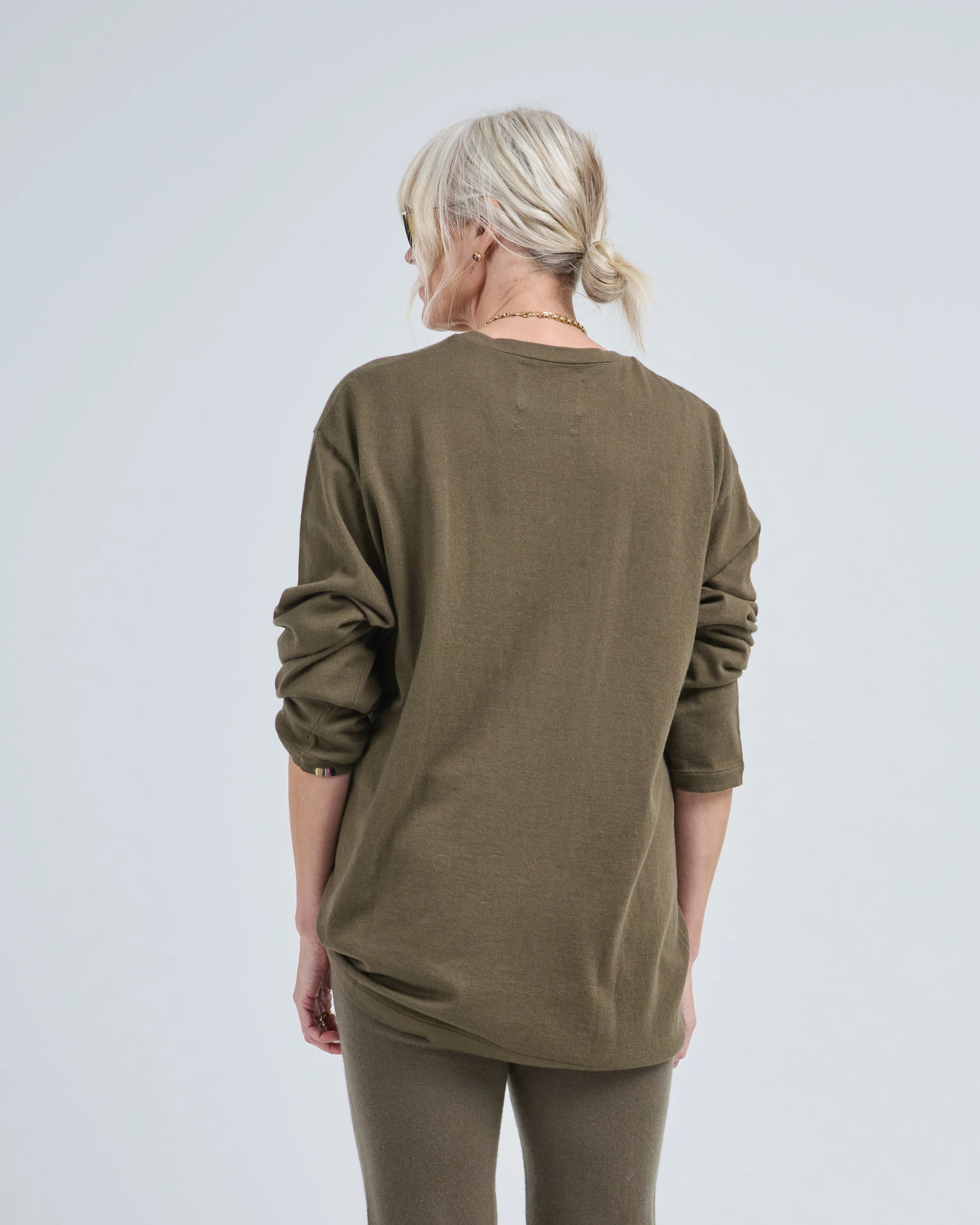 rock cotton cashmere long sleeve crewneck - Image 5