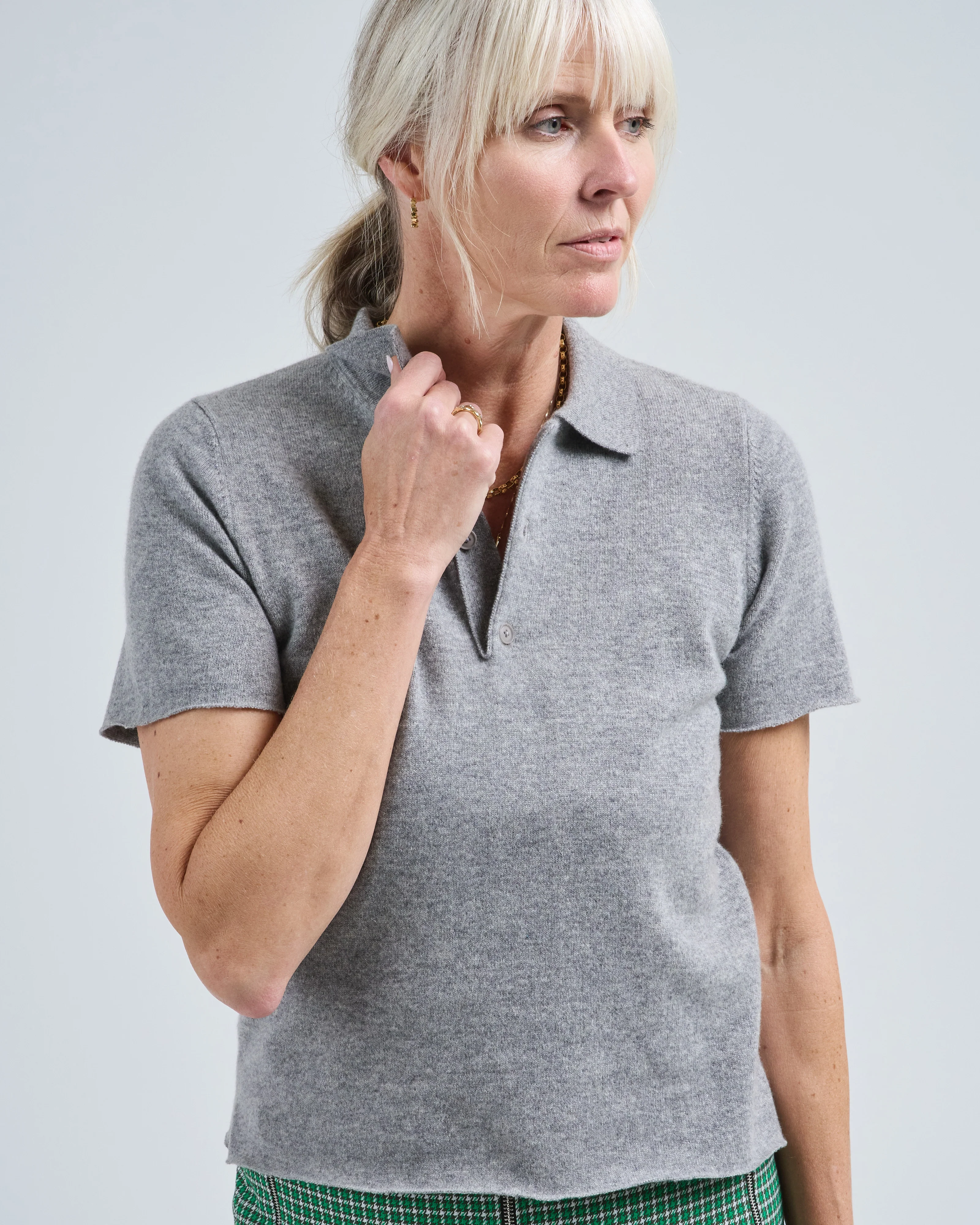 salamander stretch cashmere polo