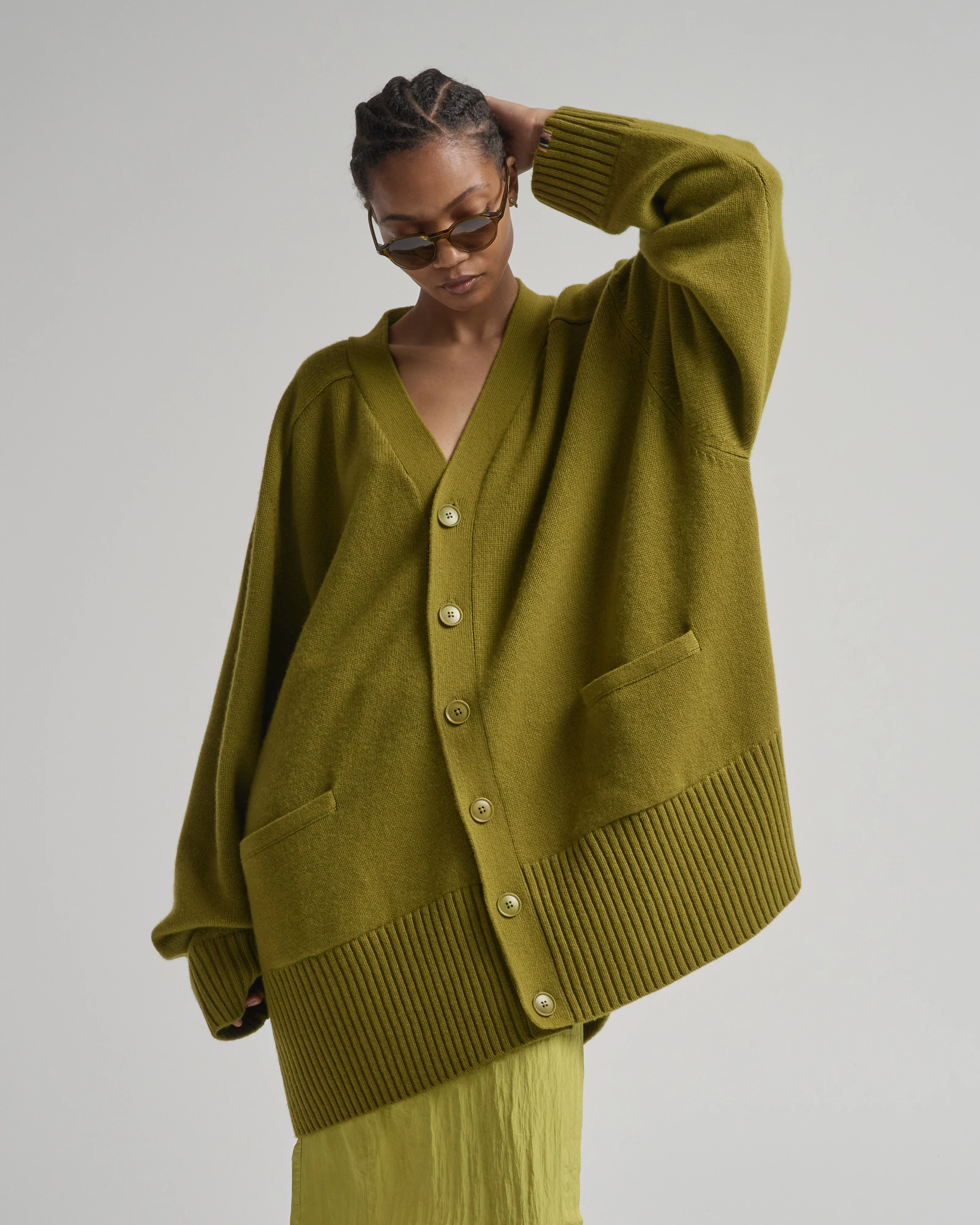 taurus cashmere boxy cardigan - Image 2