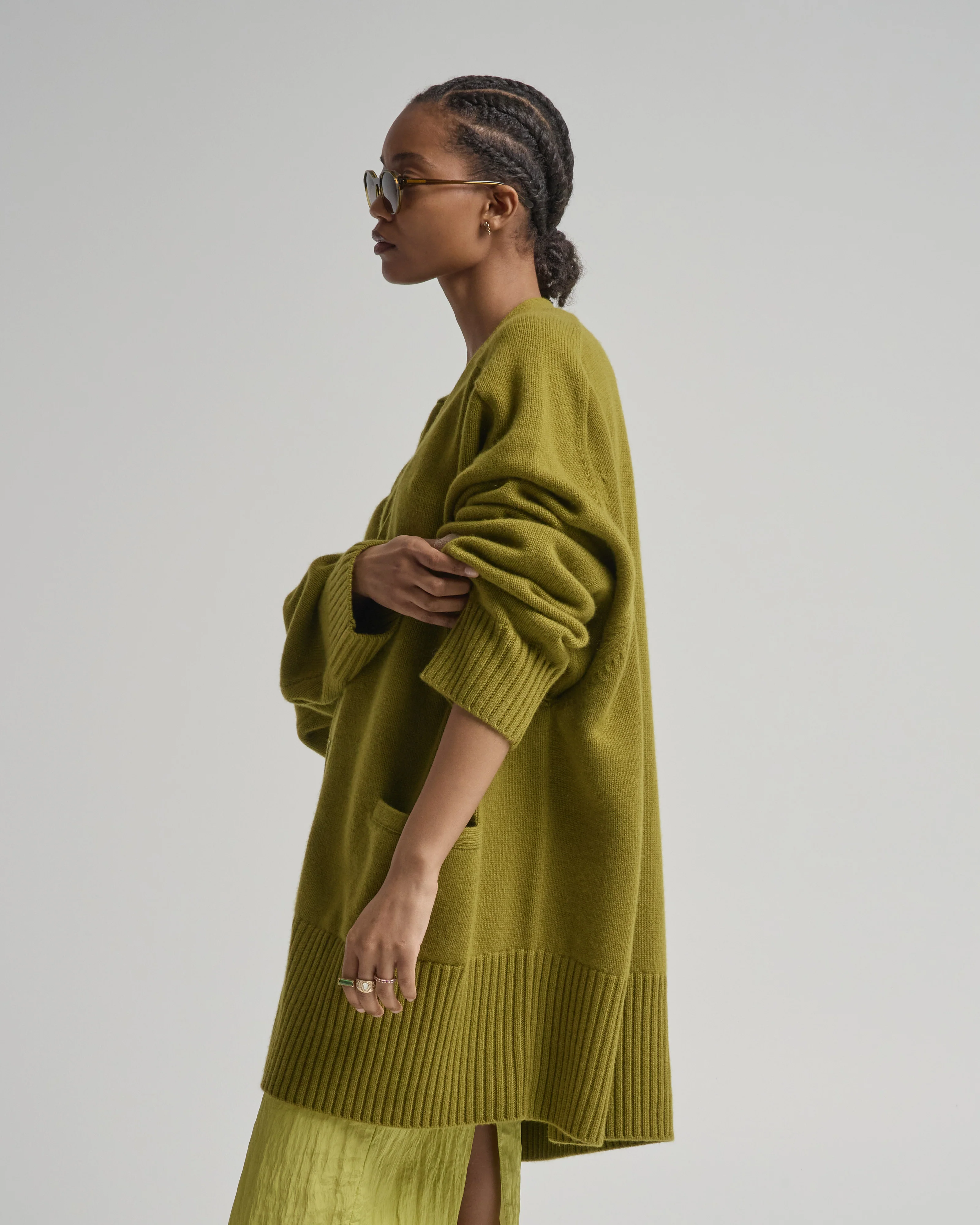 taurus cashmere boxy cardigan - Image 3