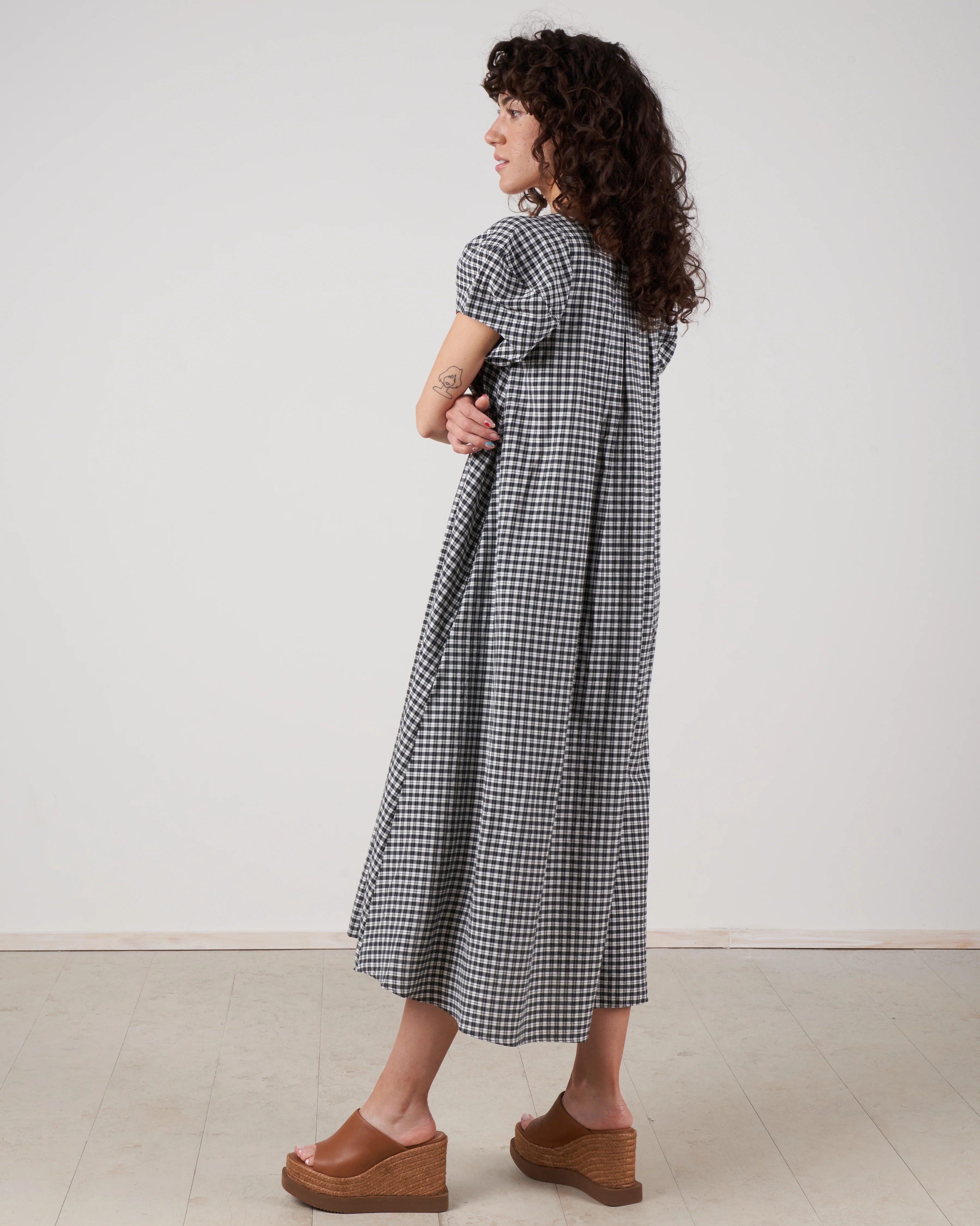 darcy dress - black + white - Image 2