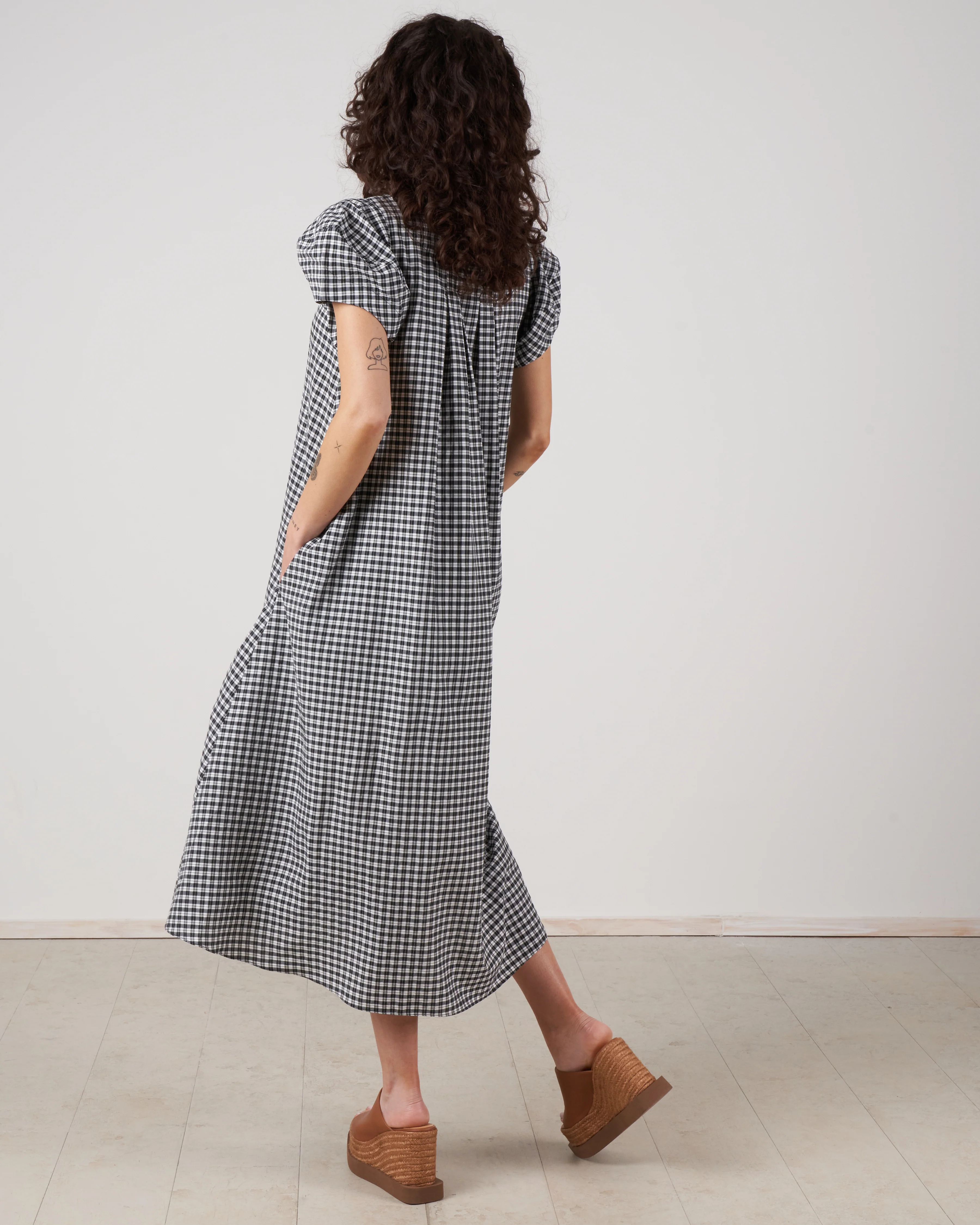 darcy dress - black + white - Image 3