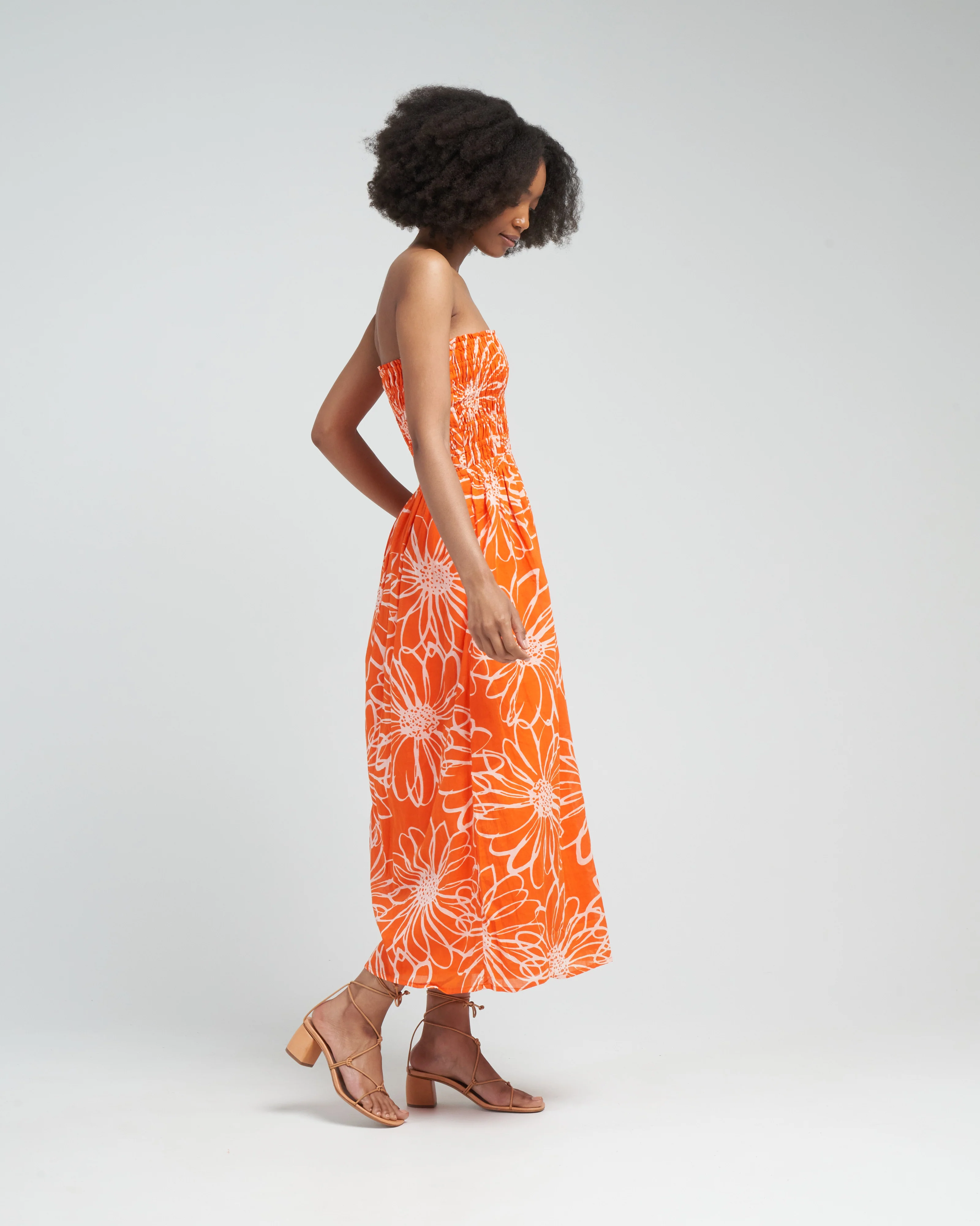 abbas midi dress - la sirena floral print - Image 3