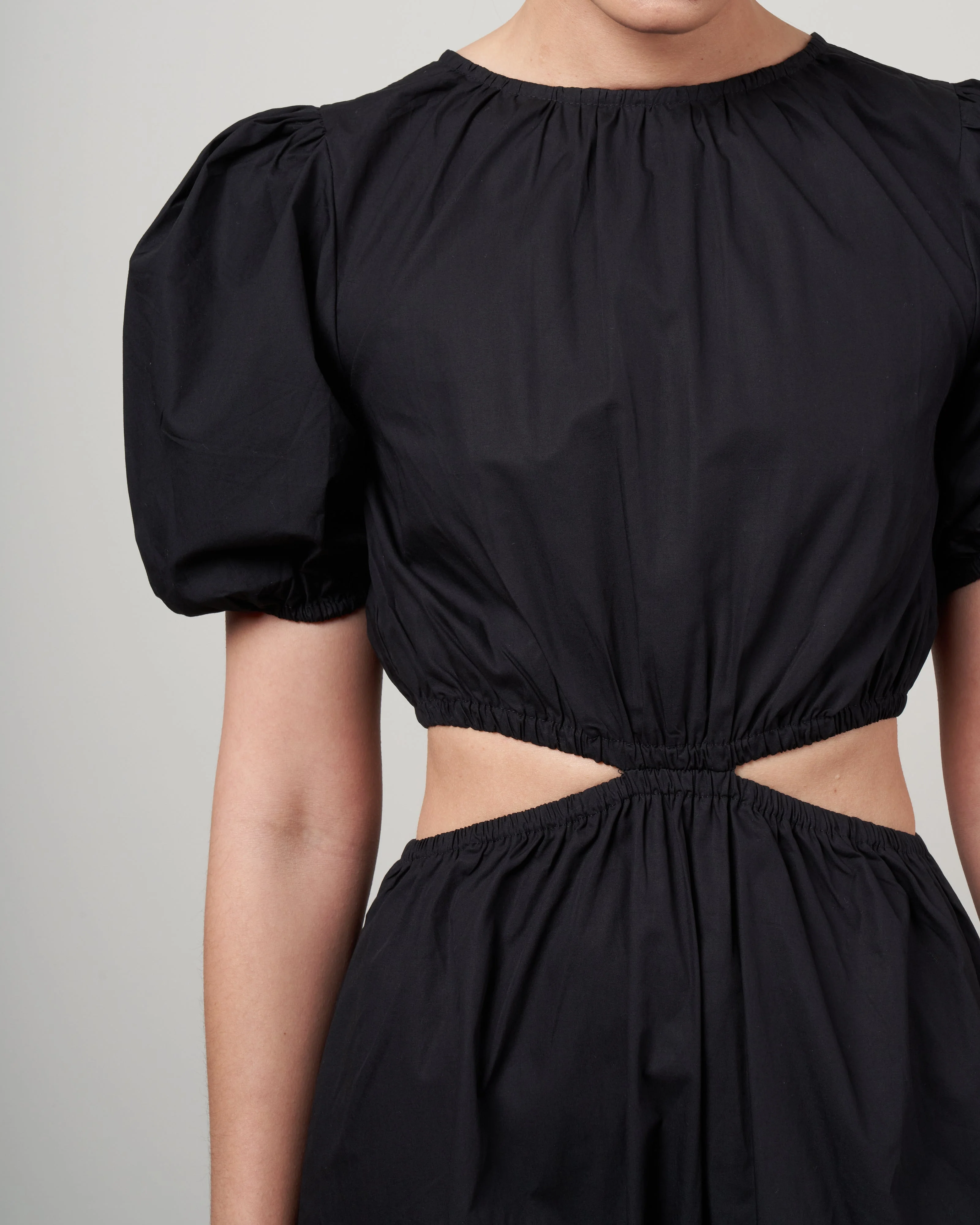 alessandria midi dress - plain black - Image 4