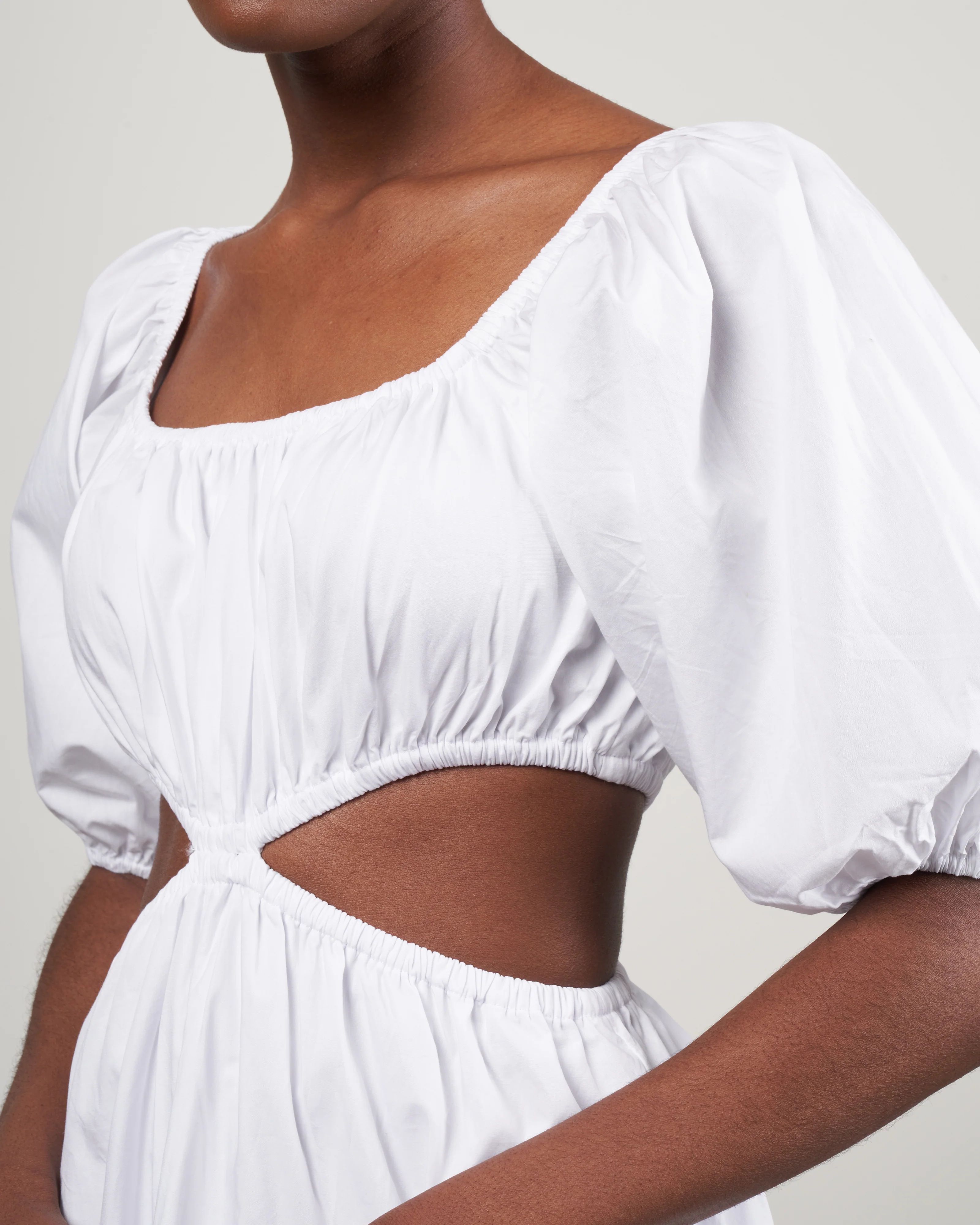 gabelli mini dress - plain white - Image 4